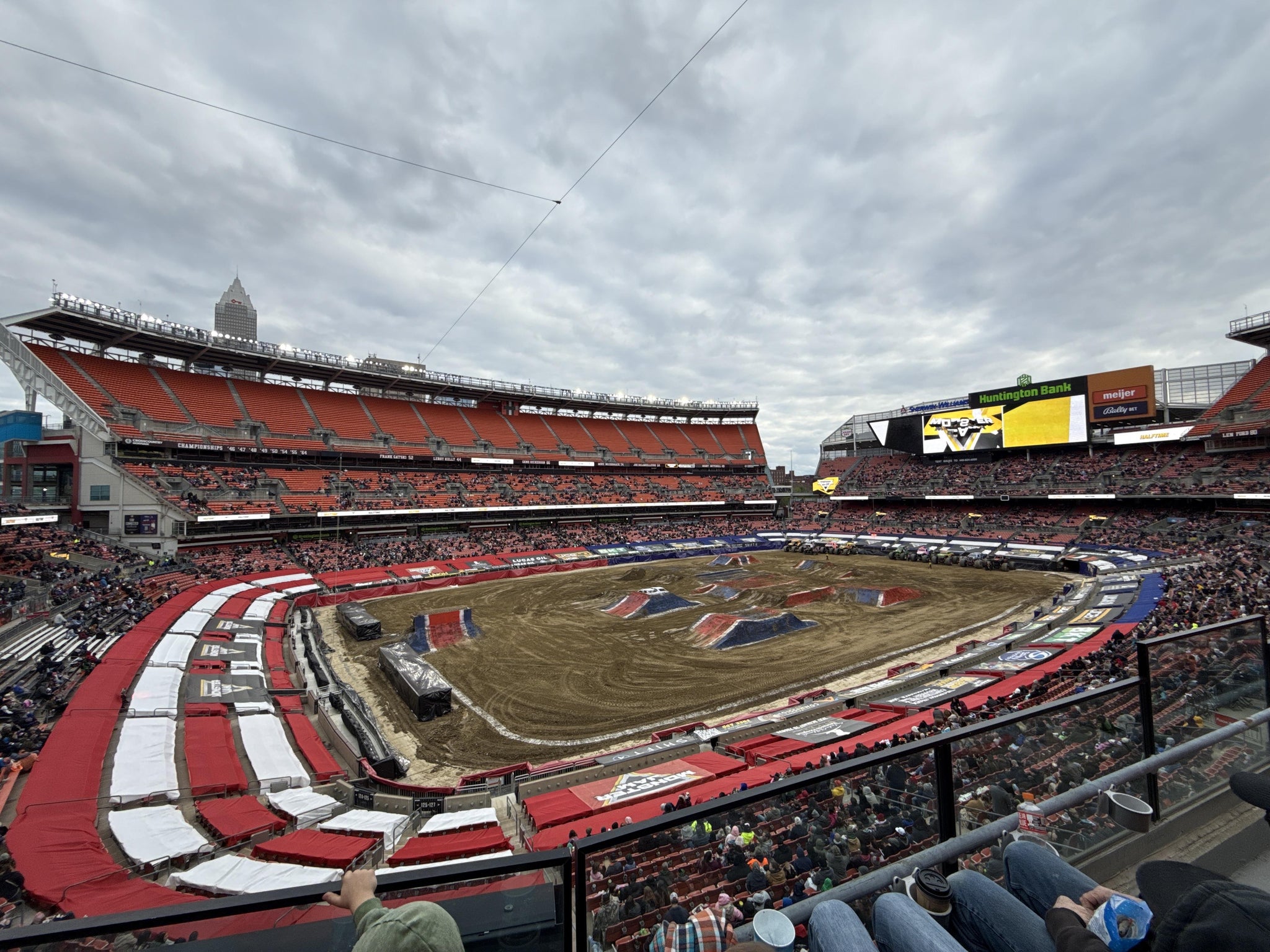 Real Fan View taken from Club 328 at Huntington Bank Field by Steve L