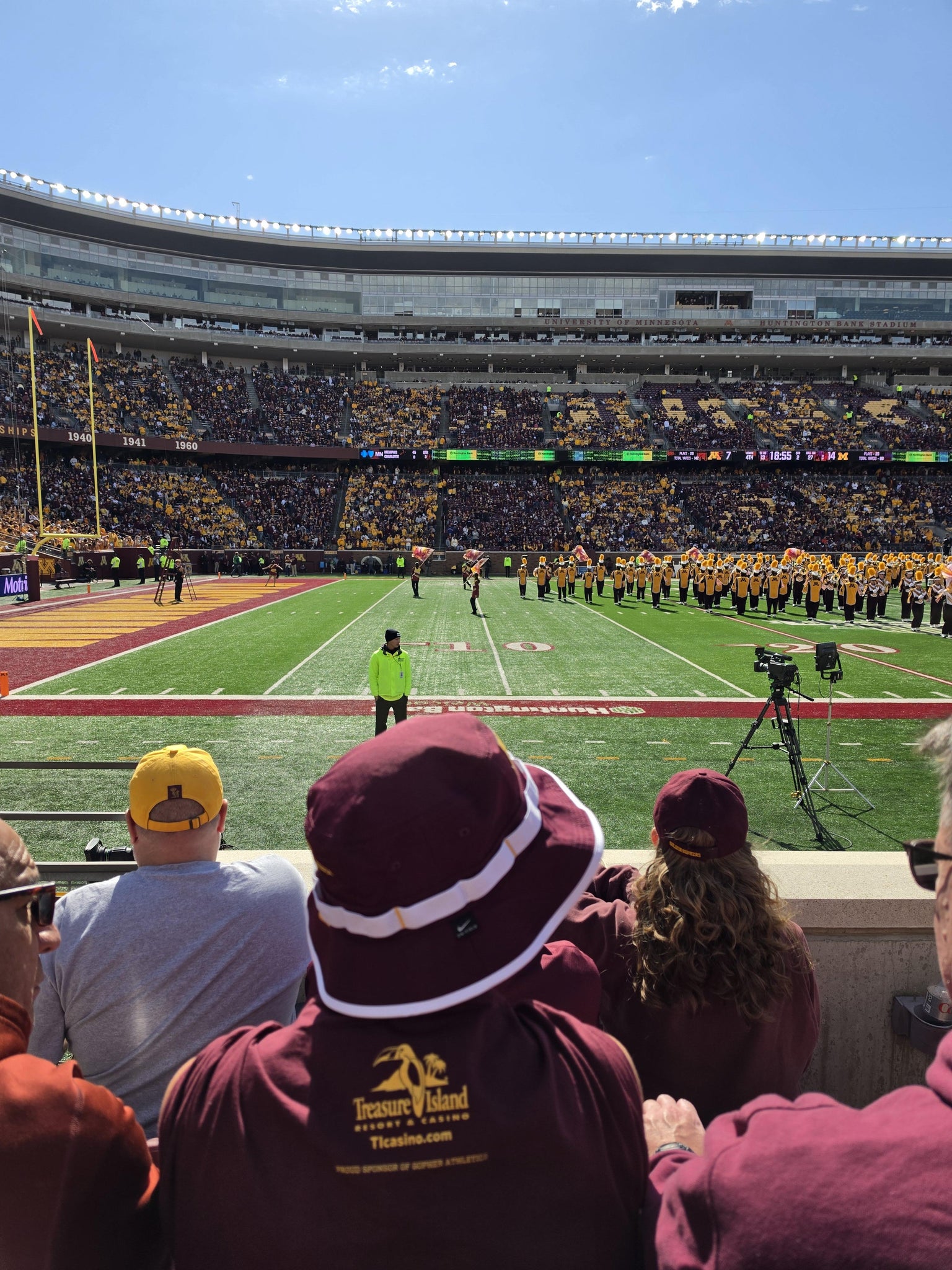 Real Fan View taken from Section 113 at Huntington Bank Stadium by Nicholas N