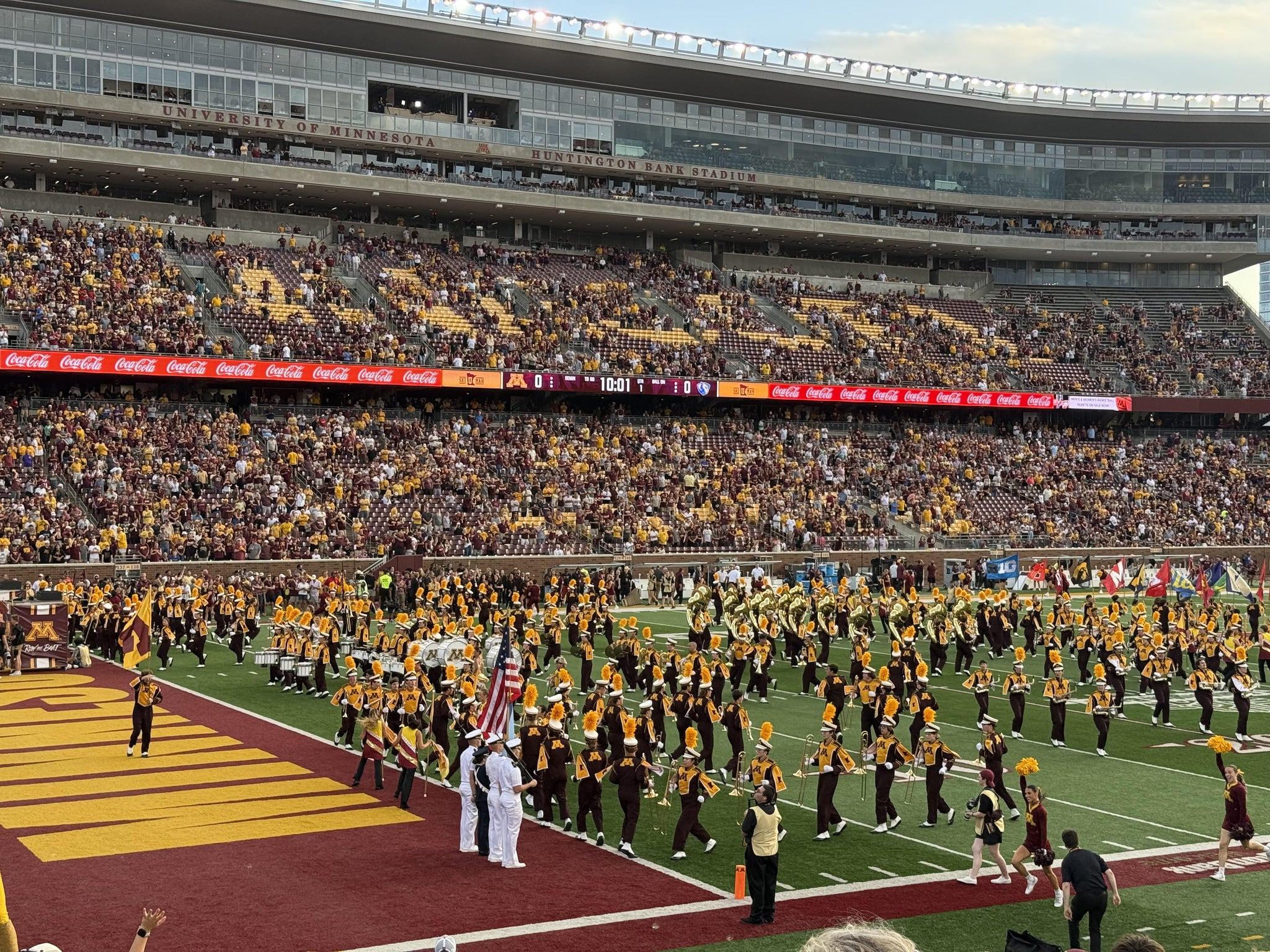 Real Fan View taken from Section 117 at Huntington Bank Stadium by Michael W