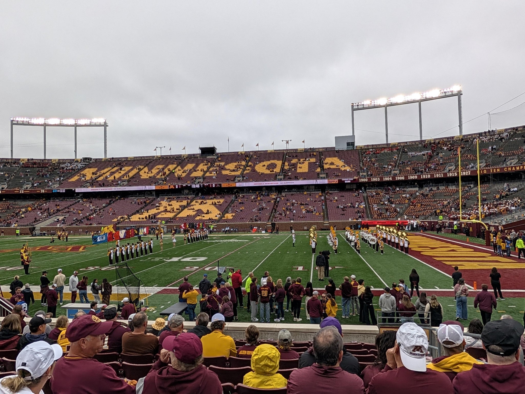 Real Fan View taken from Section 138 at Huntington Bank Stadium by Carisa P