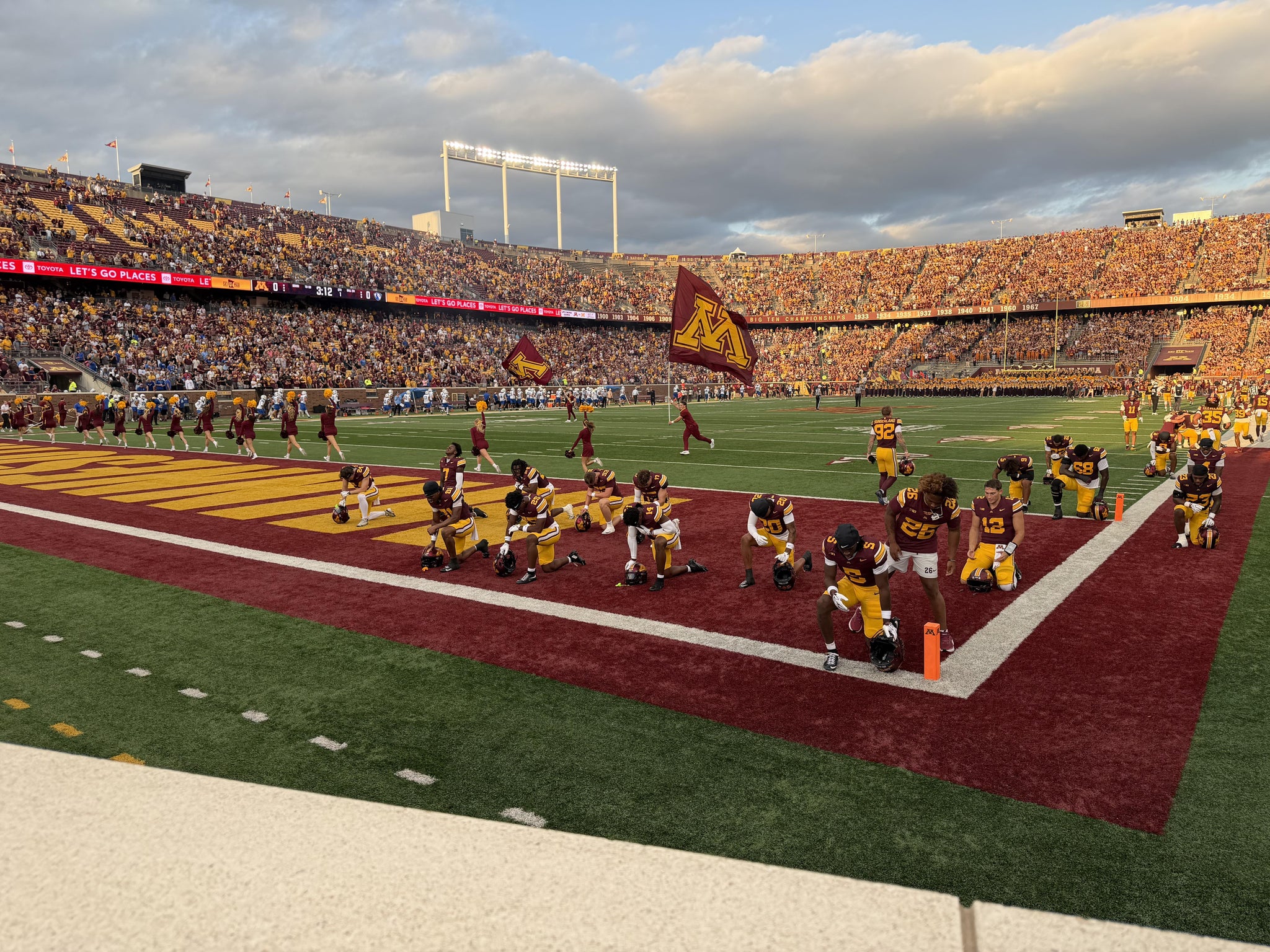 Real Fan View taken from Section 147 at Huntington Bank Stadium by Rebecca a L