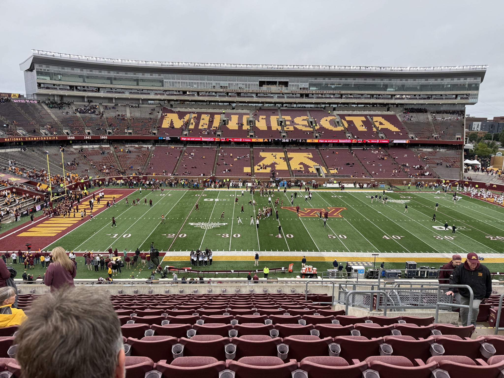 Real Fan View taken from Section 212 at Huntington Bank Stadium by Joe M