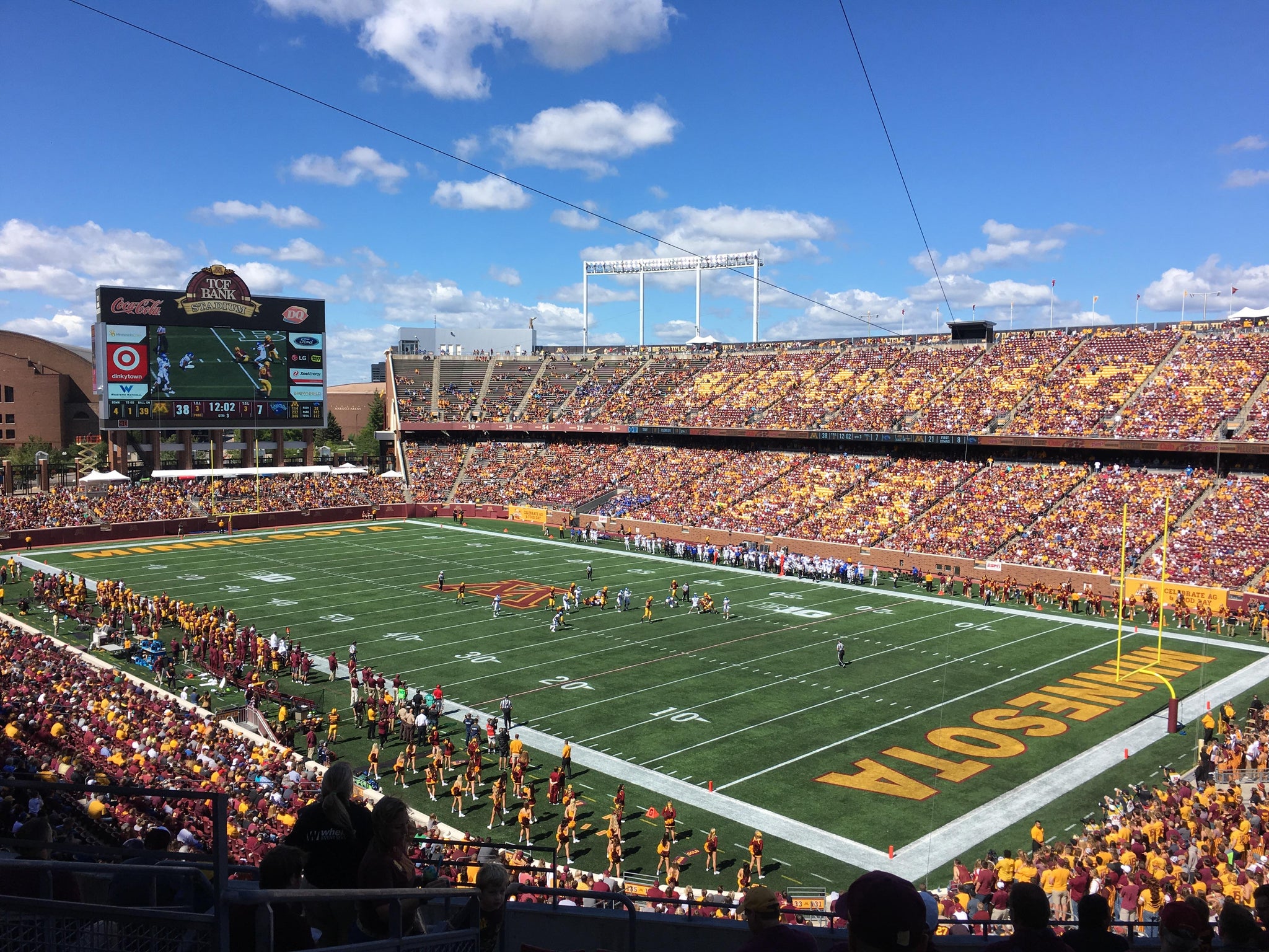Real Fan View taken from Section 233 at Huntington Bank Stadium by Stacy E