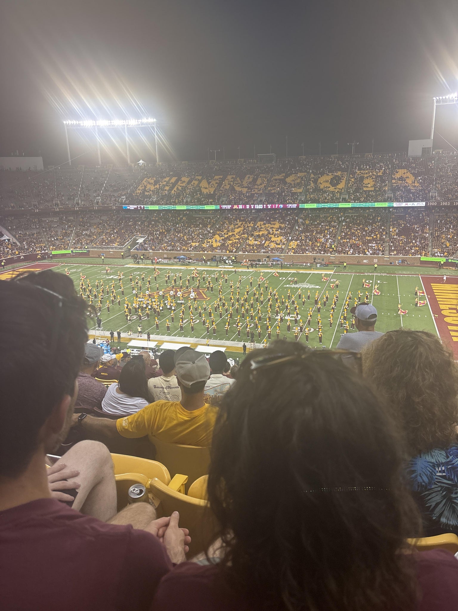 Real Fan View taken from Section 238 at Huntington Bank Stadium by Christy K