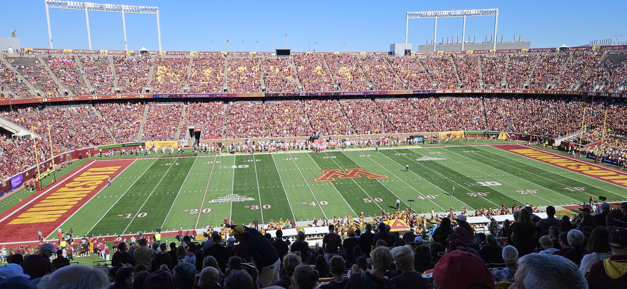 Real Fan View taken from Outdoor Club 4 at Huntington Bank Stadium by Christopher C
