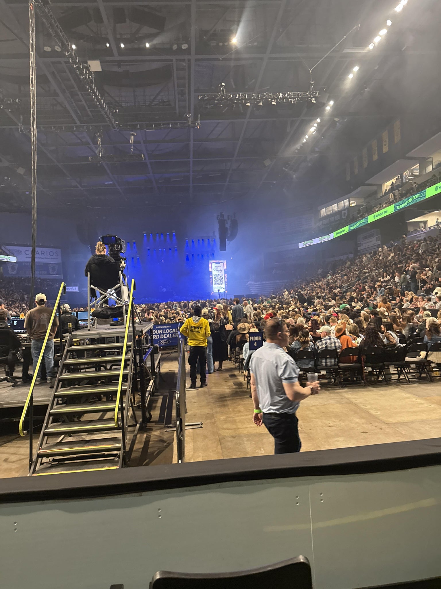 Real Fan View taken from Section 102 at Huntington Center by Anonymous User
