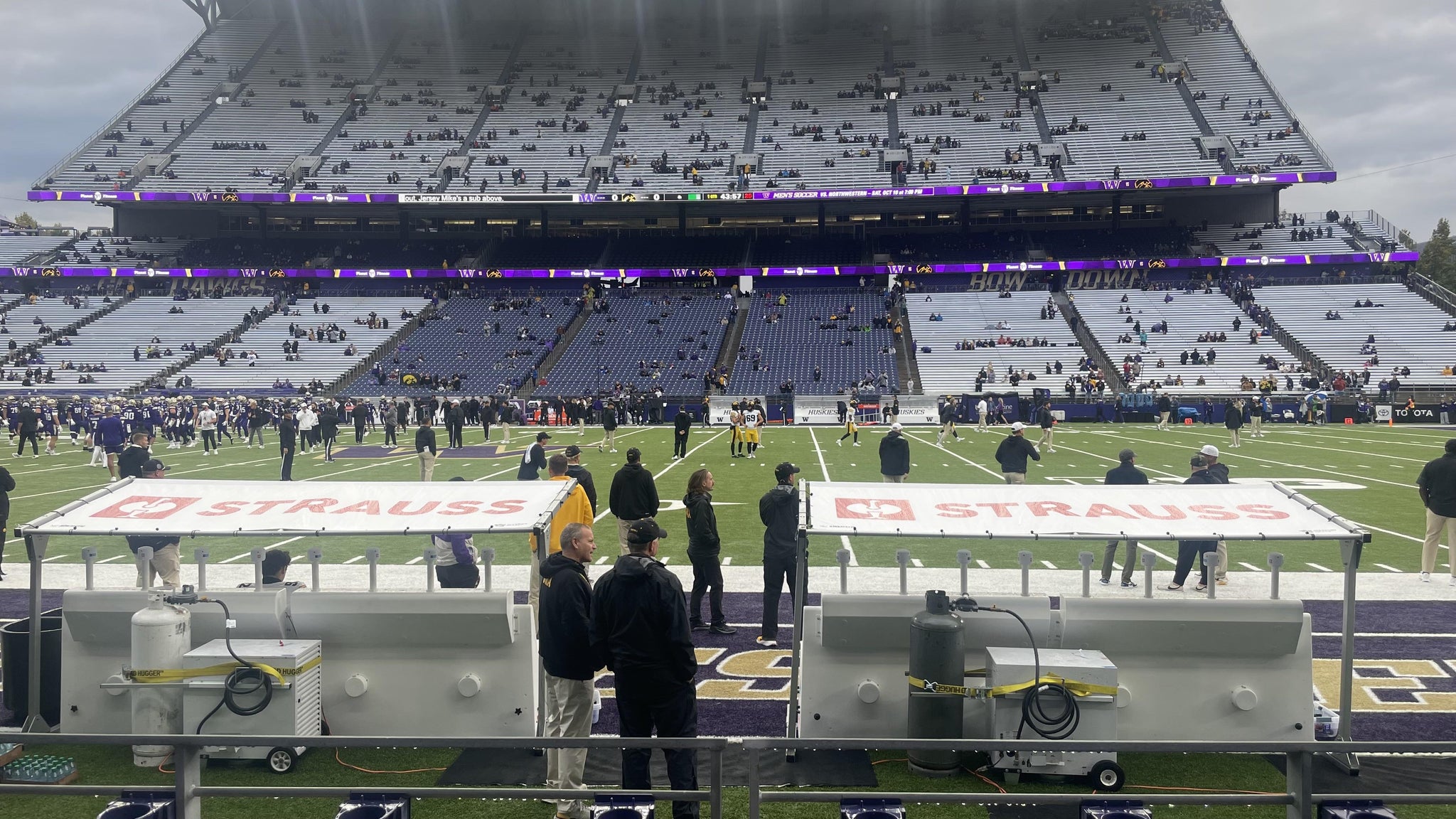 Real Fan View taken from Section 105 at Husky Stadium by Chris P