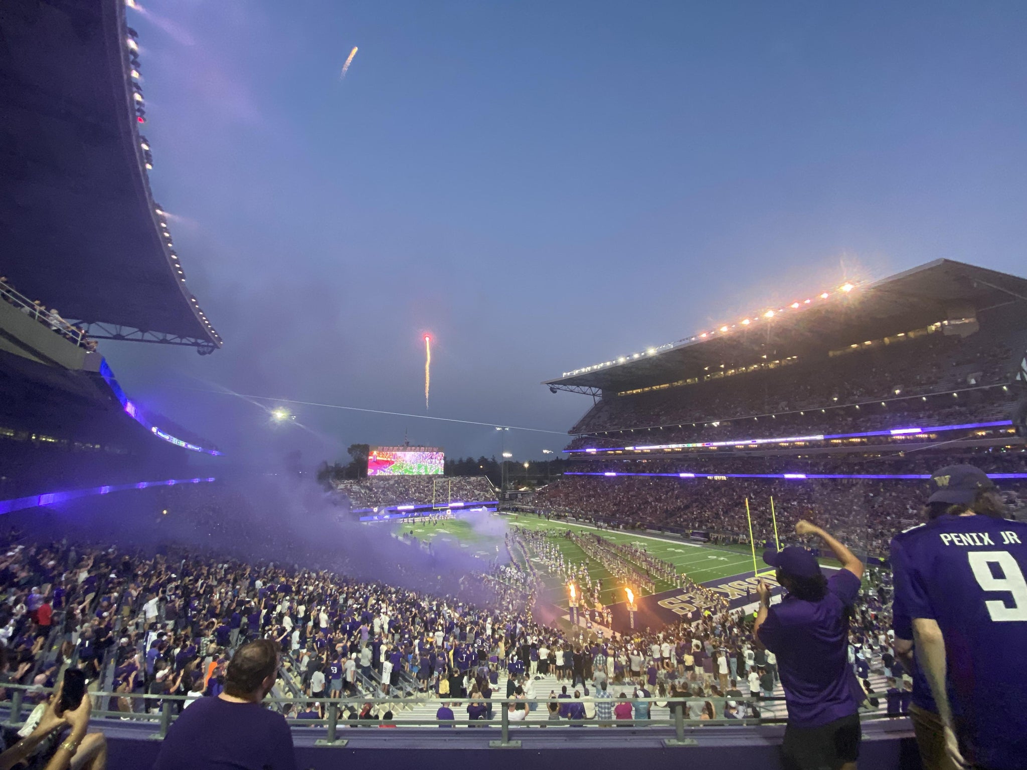 Real Fan View taken from Section 222 at Husky Stadium by Kyle B