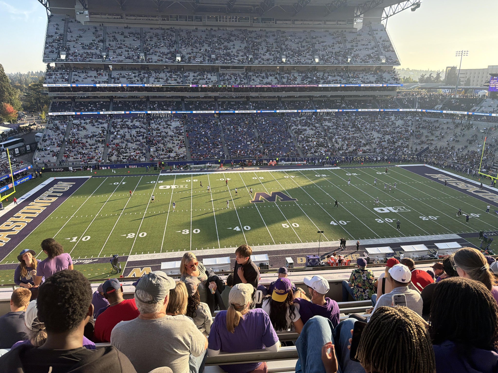 Real Fan View taken from Section 330 at Husky Stadium by Logan B