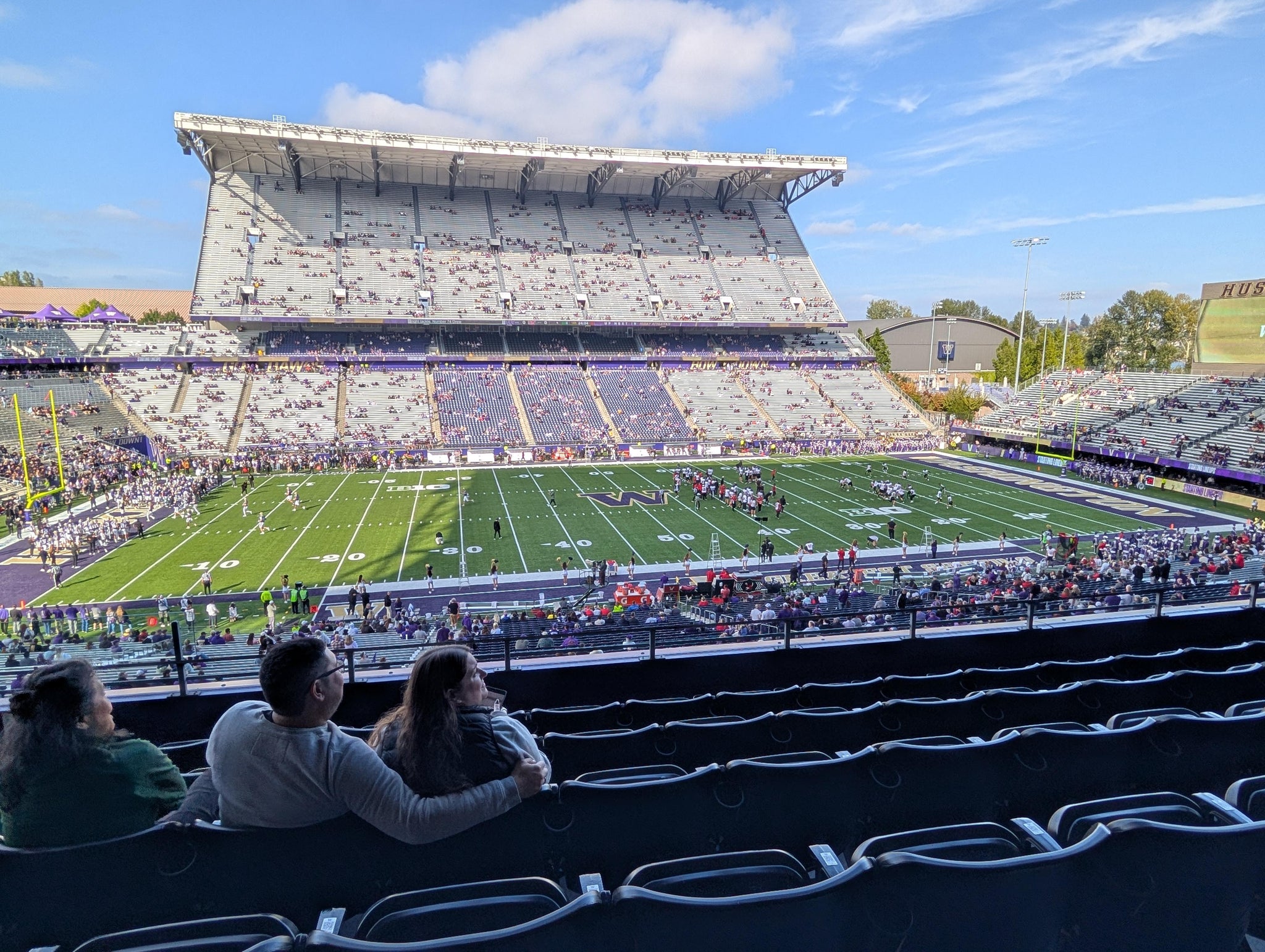 Real Fan View taken from Club Husky 207 at Husky Stadium by Paul H