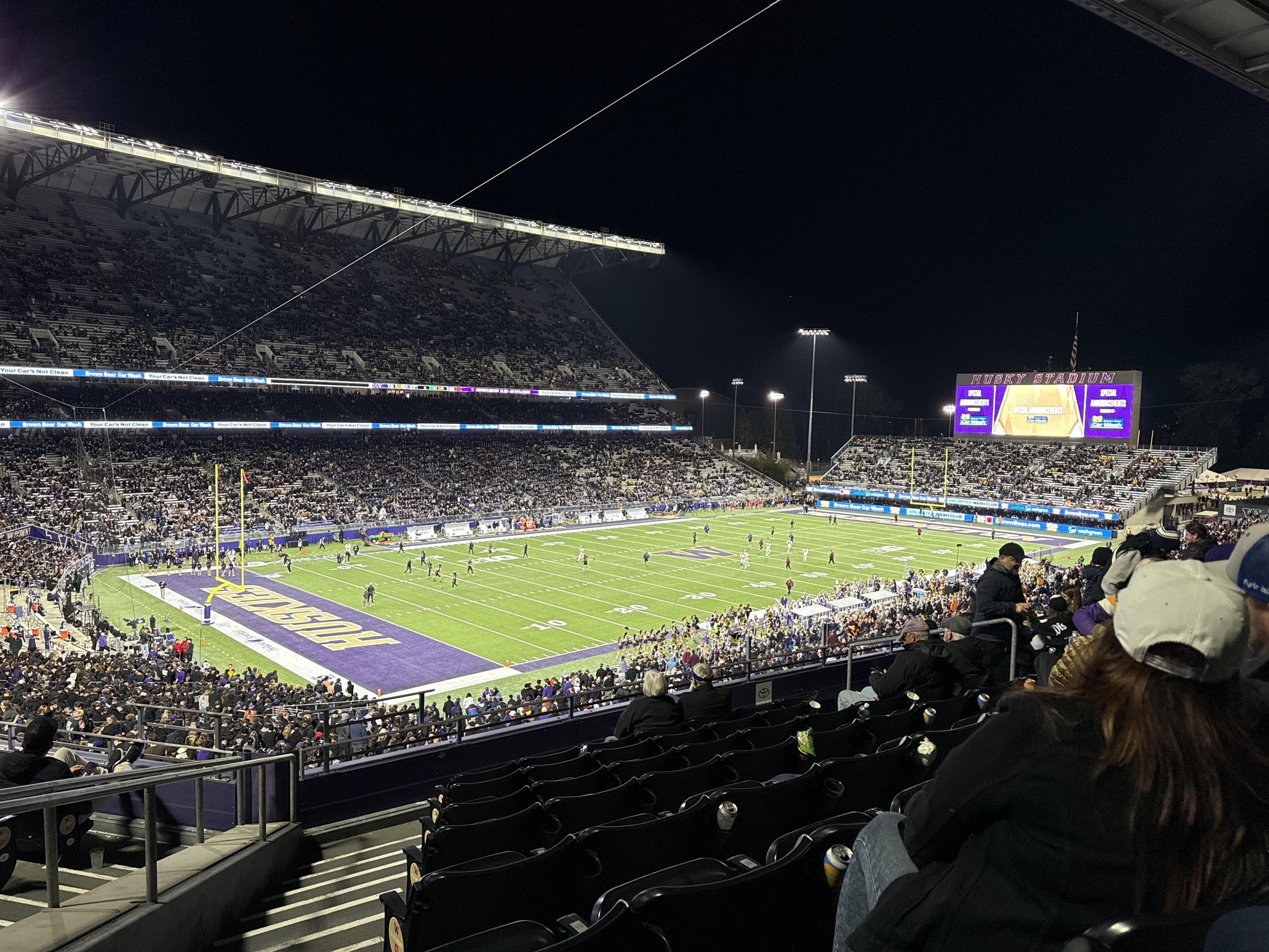 Real Fan View taken from Club Husky 212 at Husky Stadium by Nick P