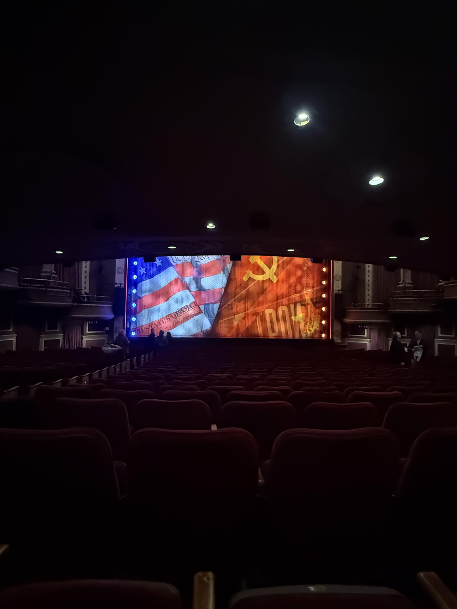 Real Fan View taken from Orchestra Center at Imperial Theatre - NY by Stephanie V