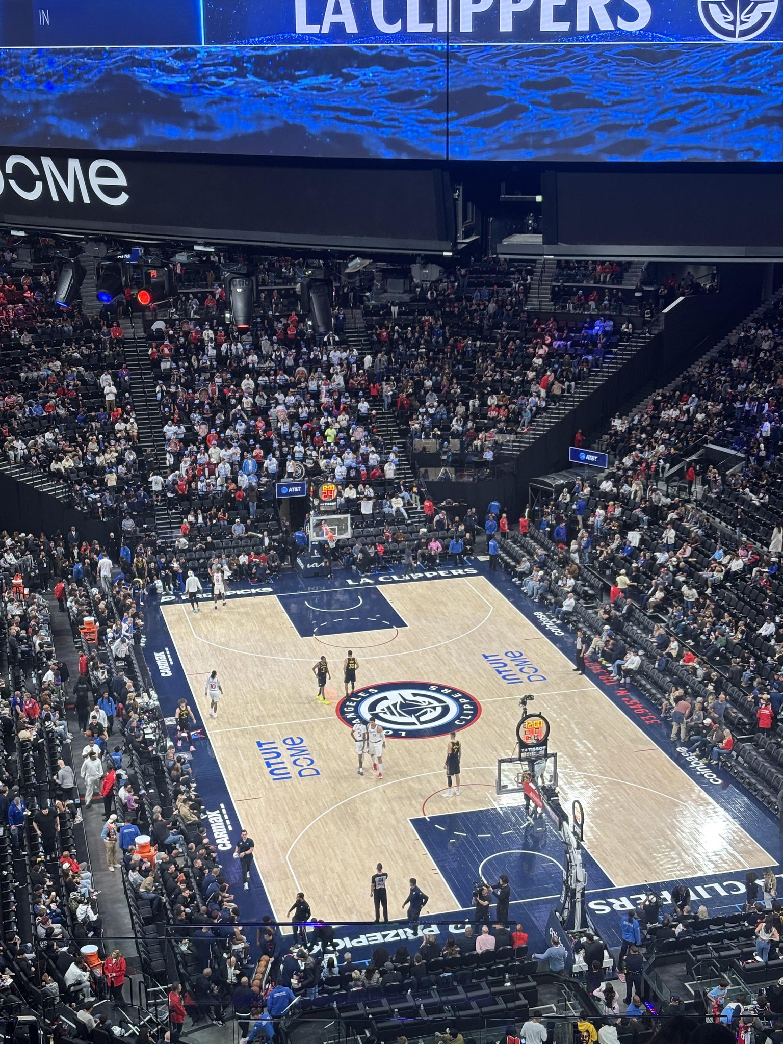 Real Fan View taken from Terrace 2 at Intuit Dome by Eduardo M