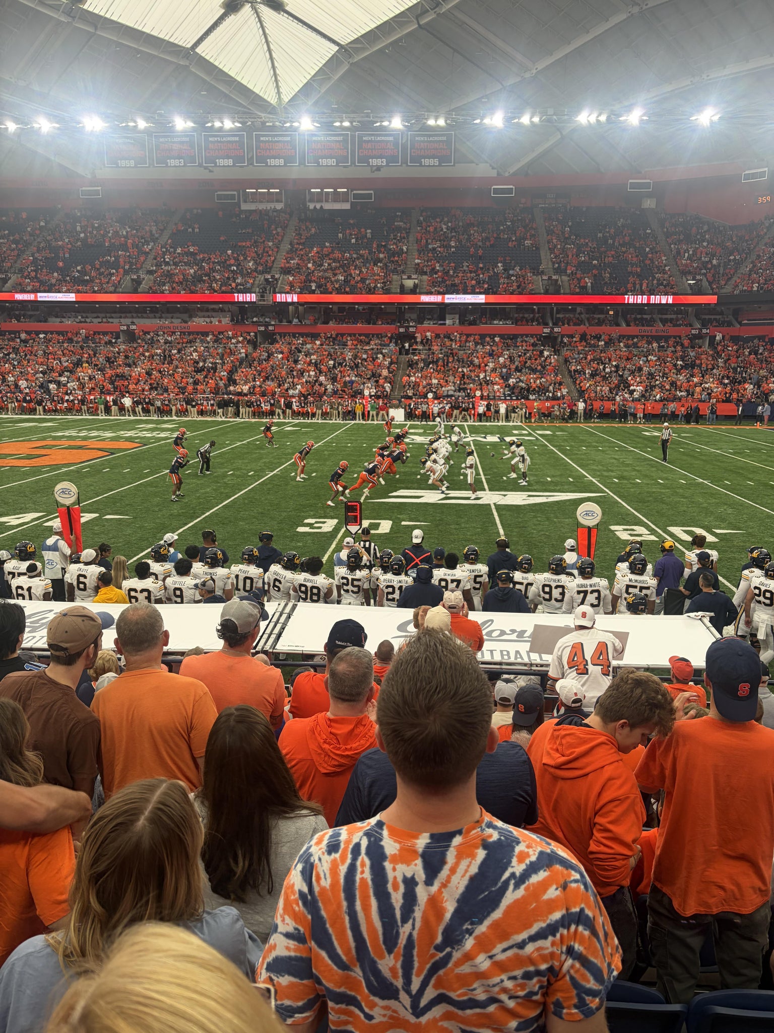 Real Fan View taken from Section 114 at JMA Wireless Dome by Anonymous User