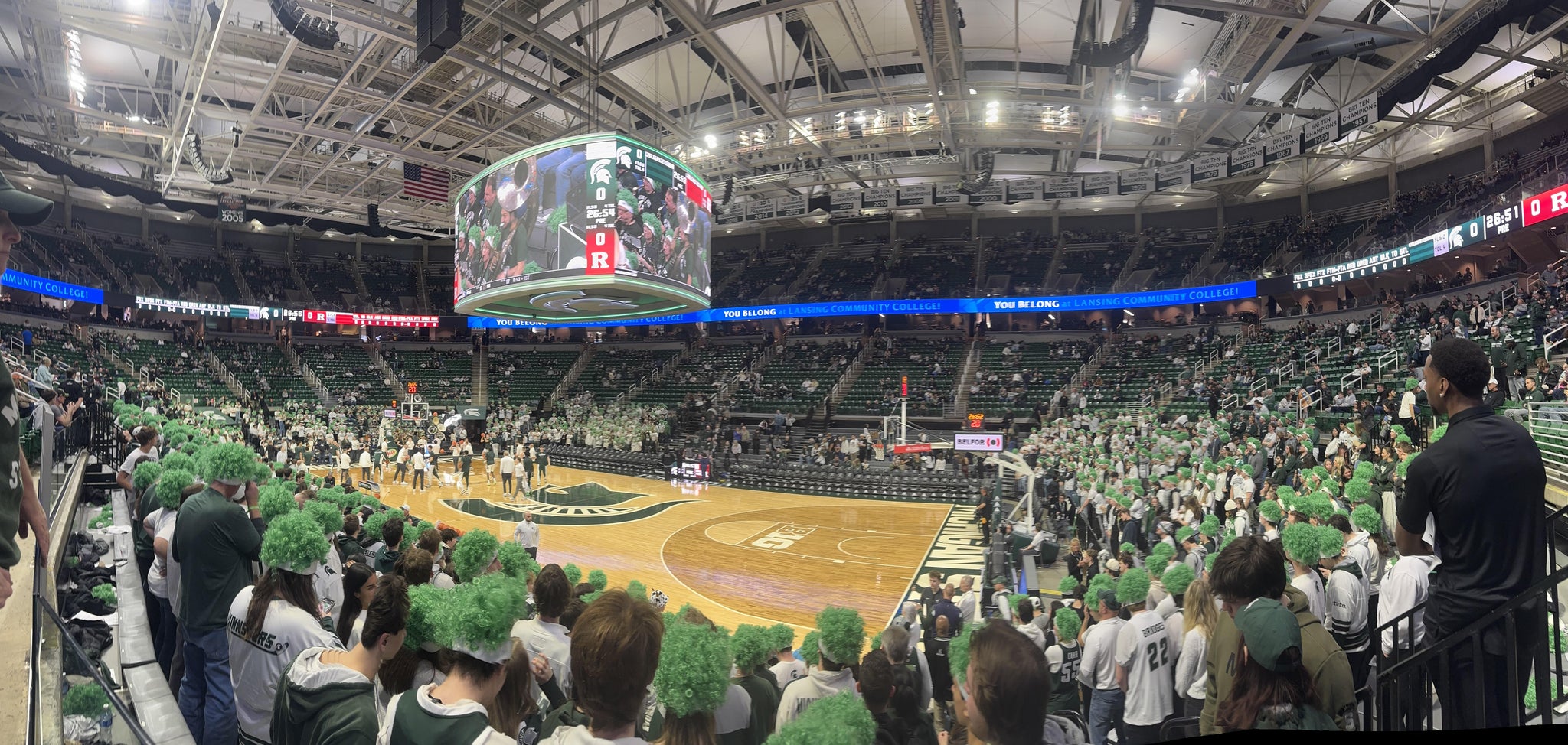 Real Fan View taken from Section 106 at Jack Breslin Student Events Center by Rob B