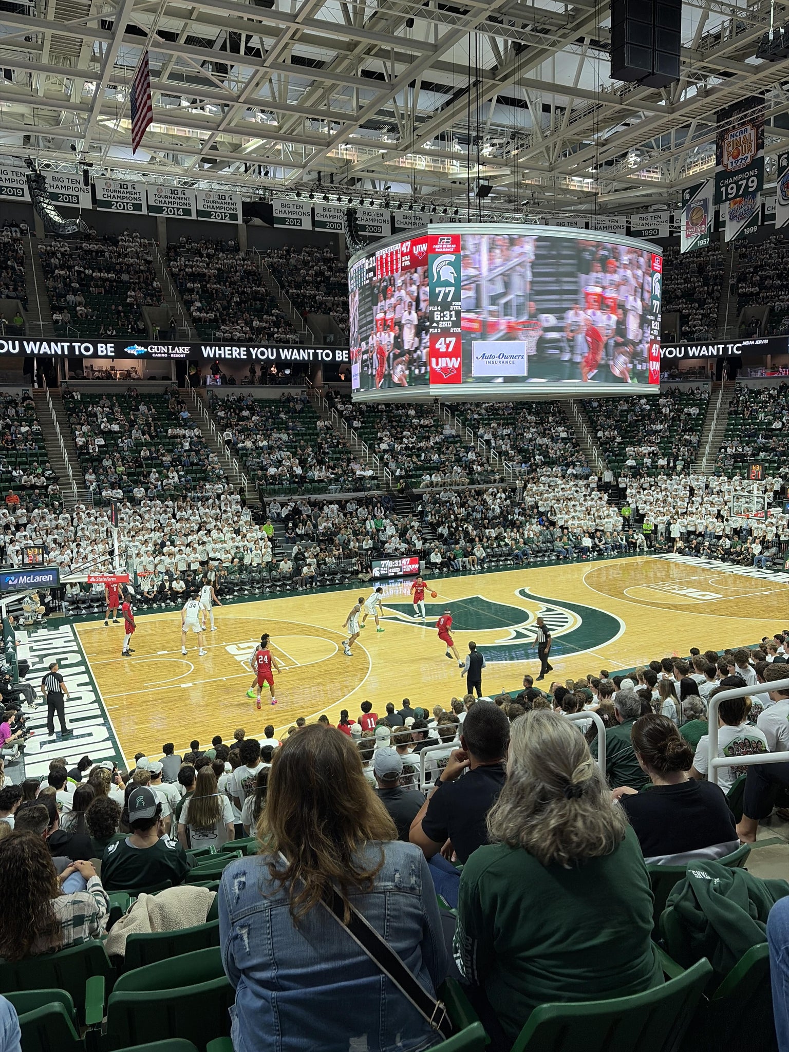 Real Fan View taken from Section 111 at Jack Breslin Student Events Center by Jon F