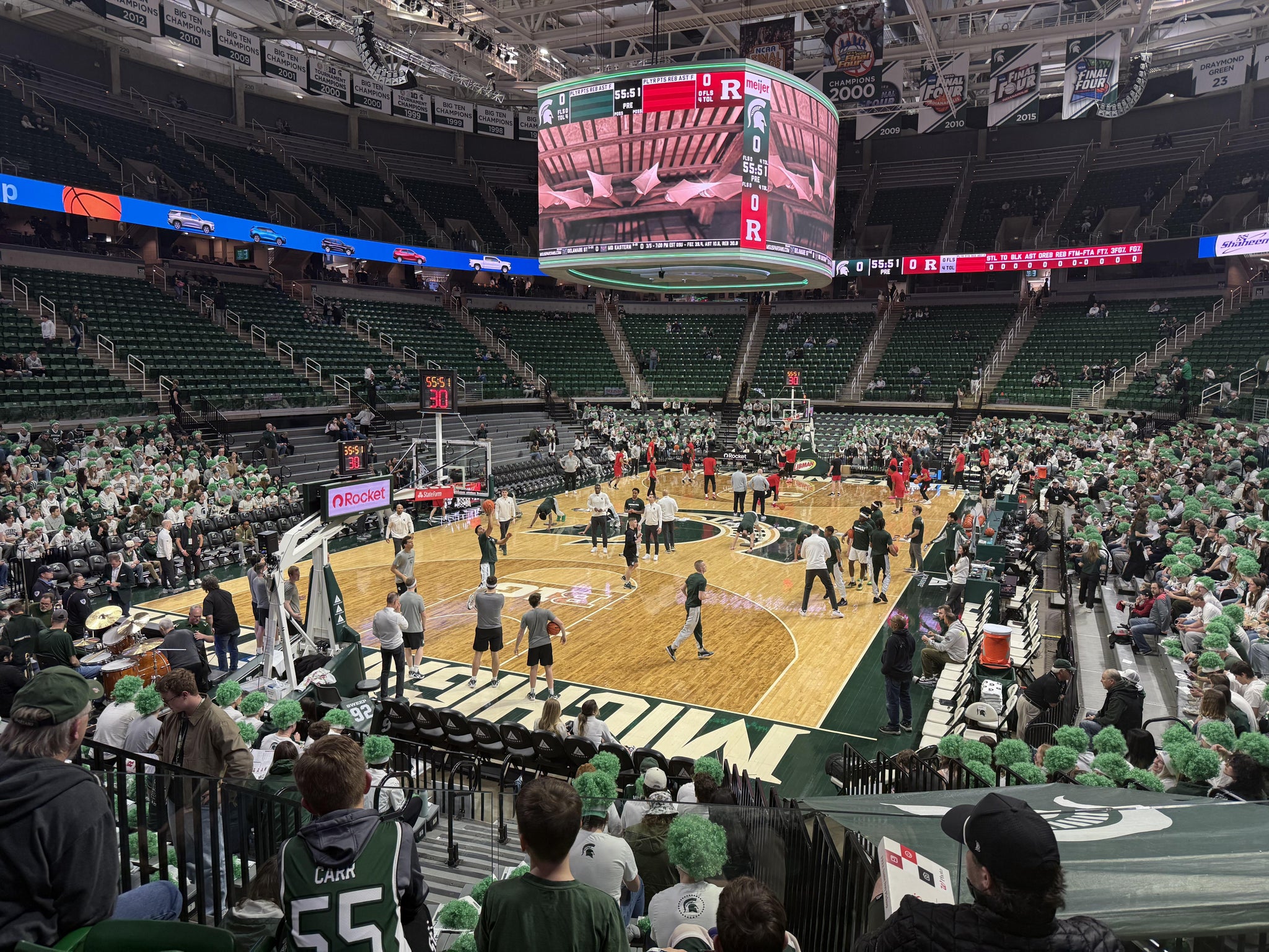 Real Fan View taken from Section 117 at Jack Breslin Student Events Center by Lindsay W