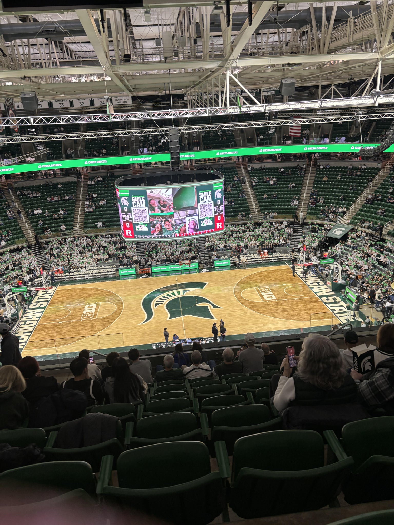 Real Fan View taken from Section 228 at Jack Breslin Student Events Center by Sarah D