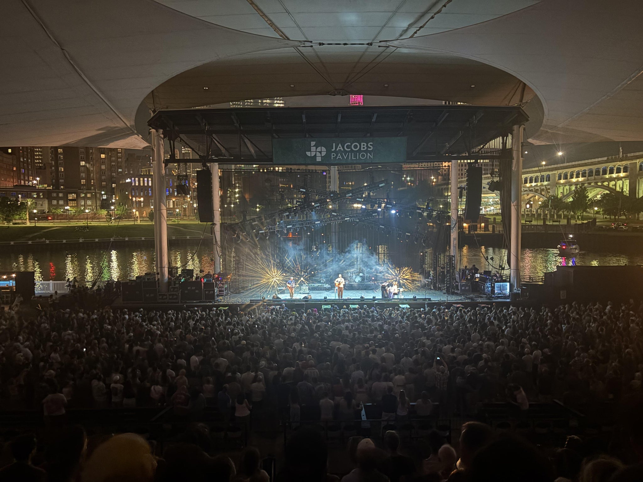 Real Fan View taken from Grandstand 5 at Jacobs Pavilion at Nautica by Katie M