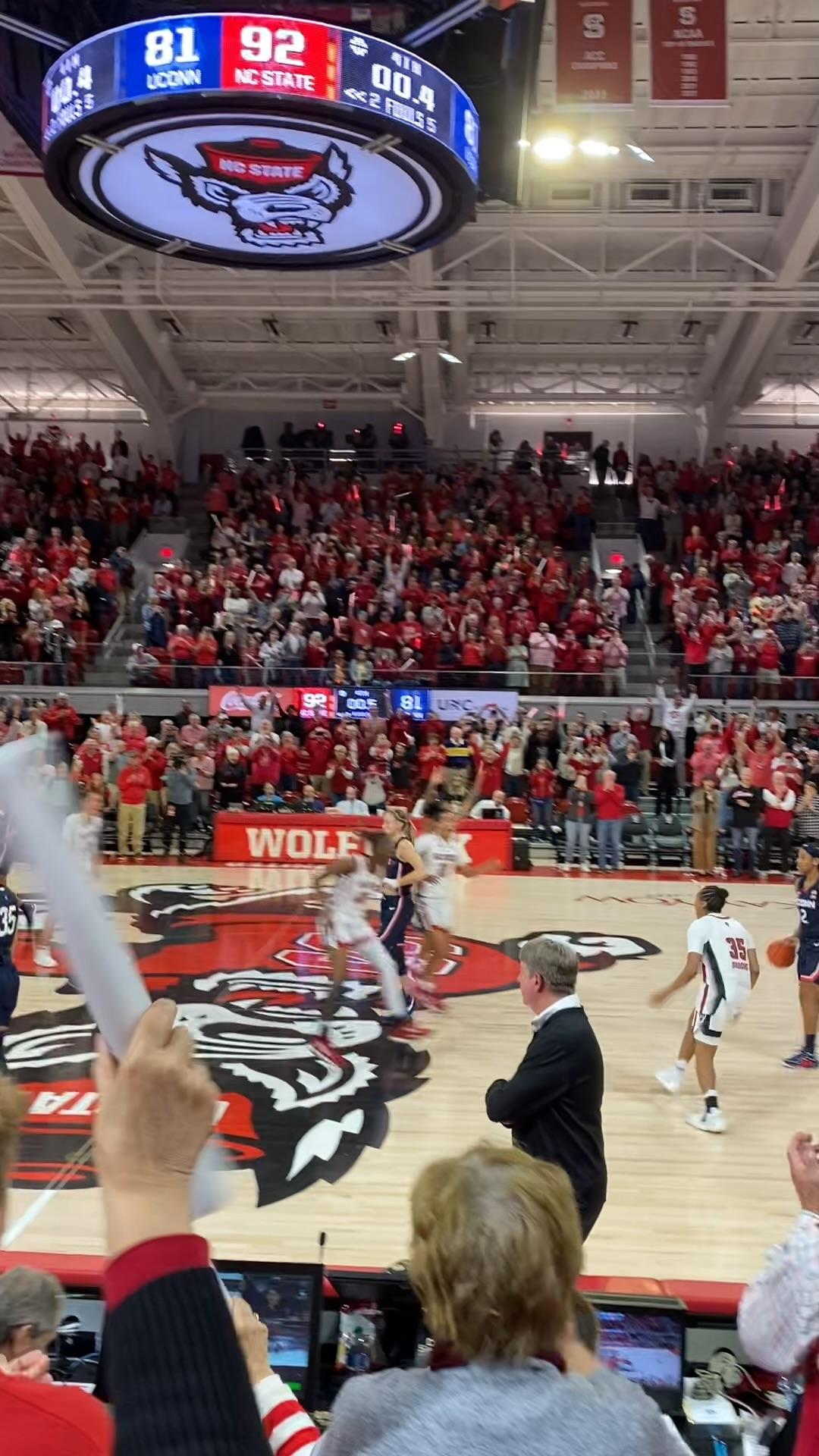 Real Fan View taken from Floor B at James T. Valvano Arena at Reynolds Coliseum by Crystal K