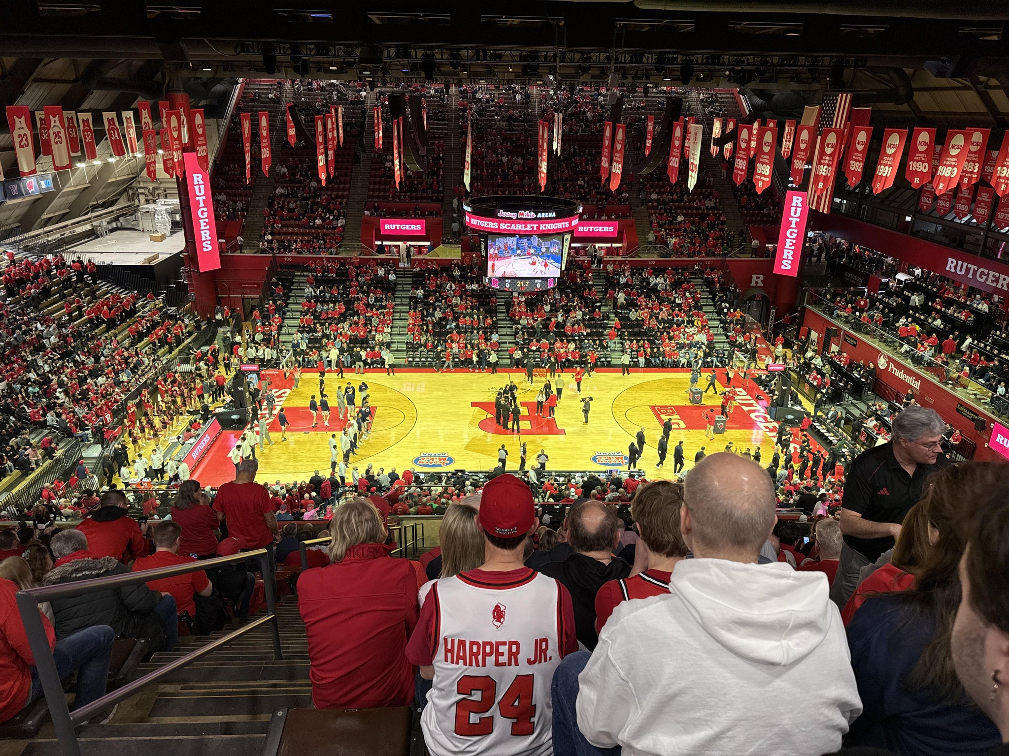 Real Fan View taken from Section 314 at Jersey Mike's Arena by Denis D