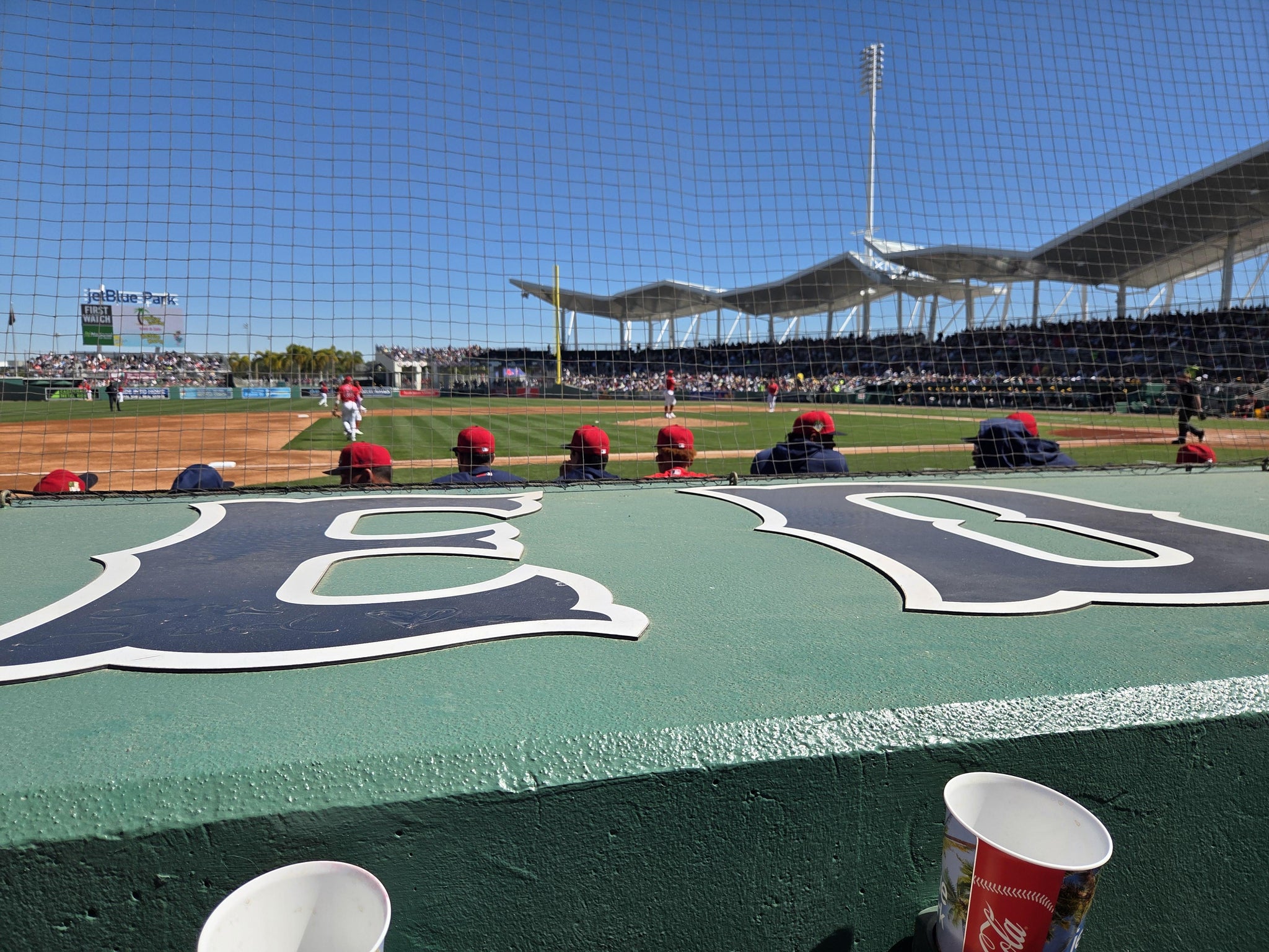 Real Fan View taken from Field Box 108 at JetBlue Park by Deborah B