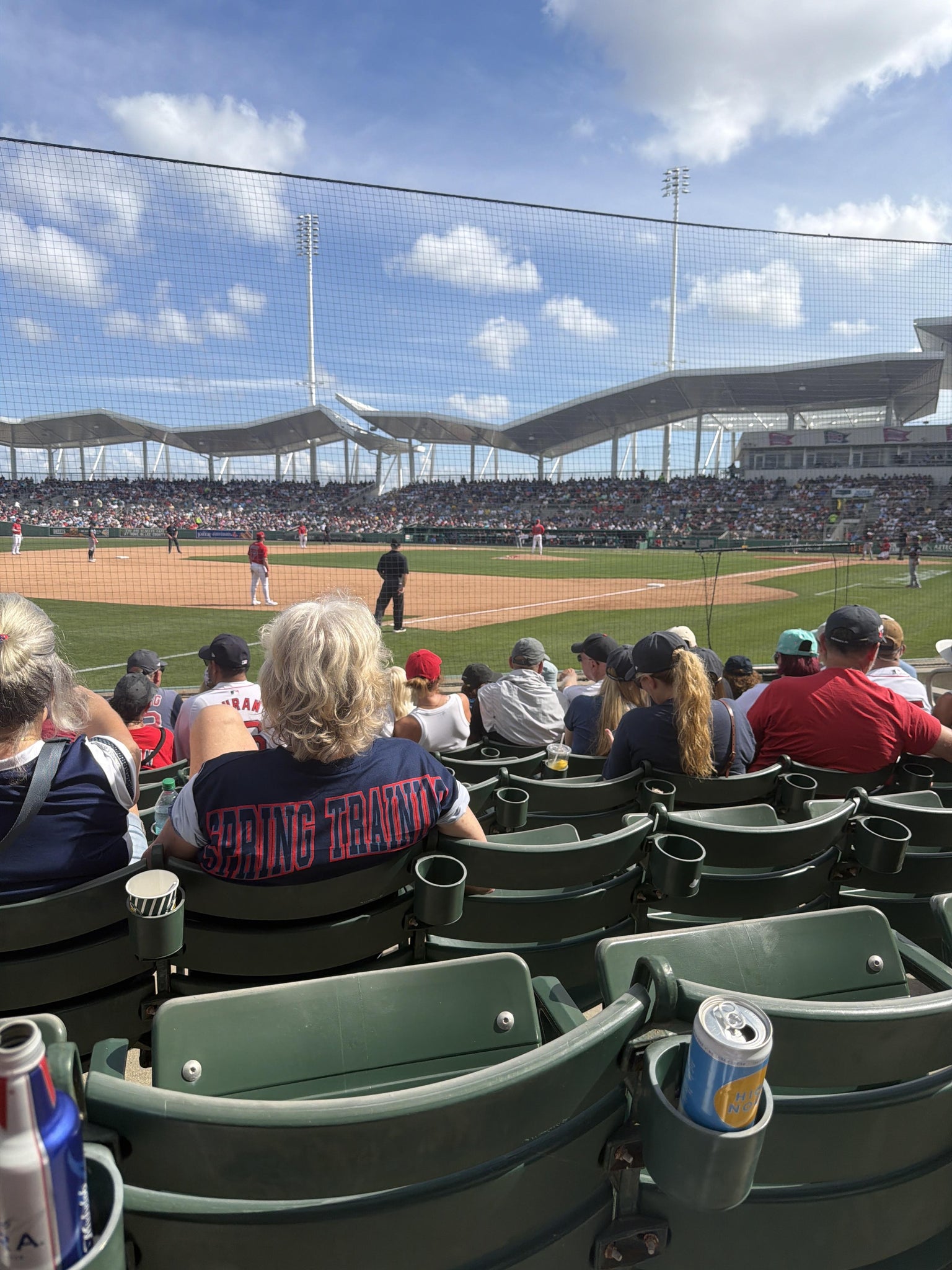 Real Fan View taken from Field Box 114 at JetBlue Park by Karen A