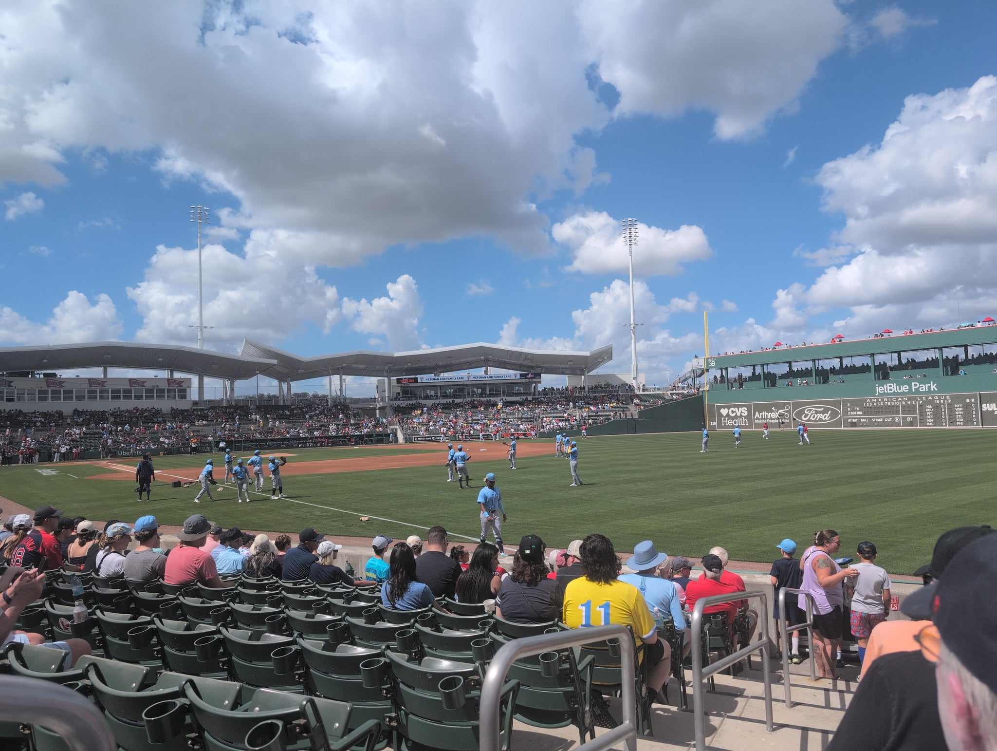 Real Fan View taken from Field Box 117 at JetBlue Park by Kevin G
