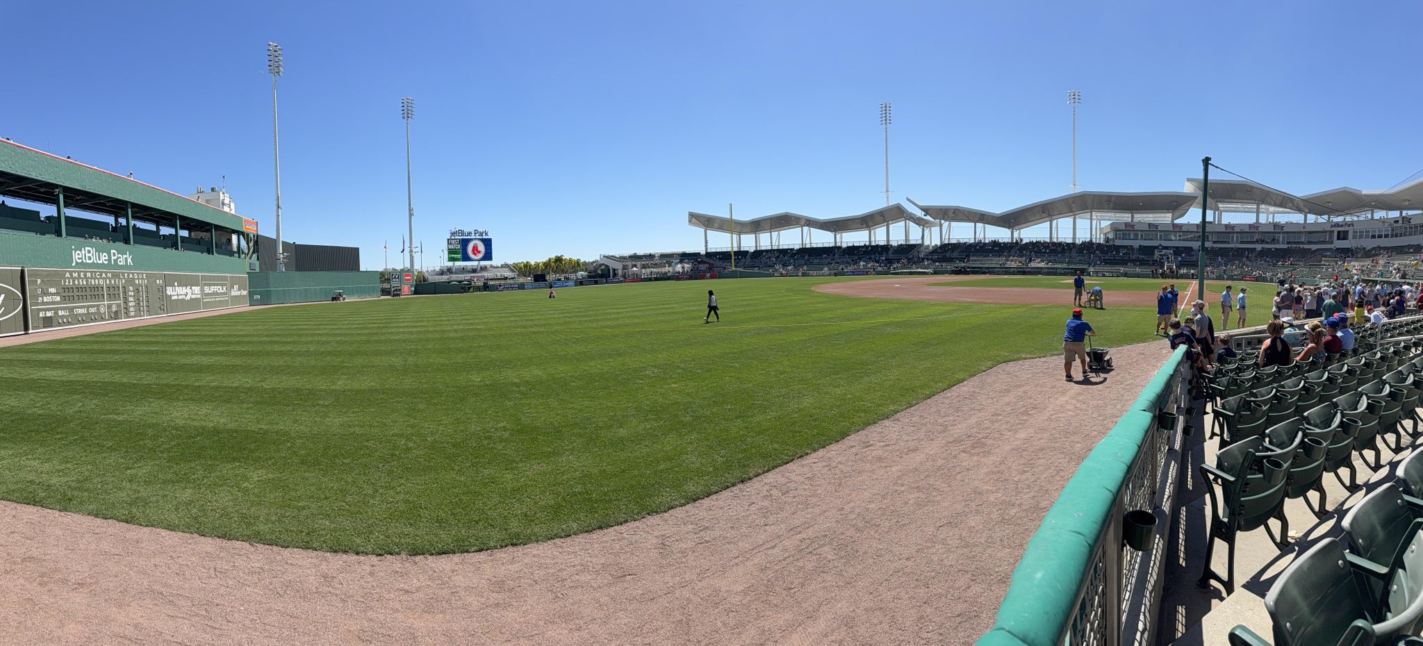Real Fan View taken from Field Box 118 at JetBlue Park by Tucker Y