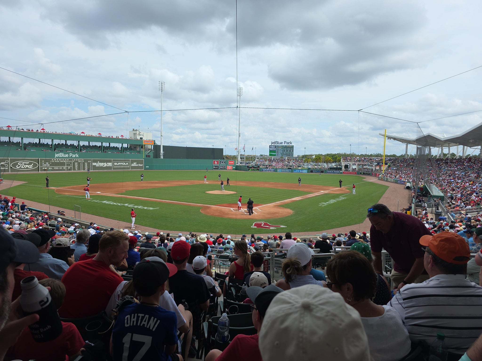 Real Fan View taken from Grandstand 202 at JetBlue Park by Darren B