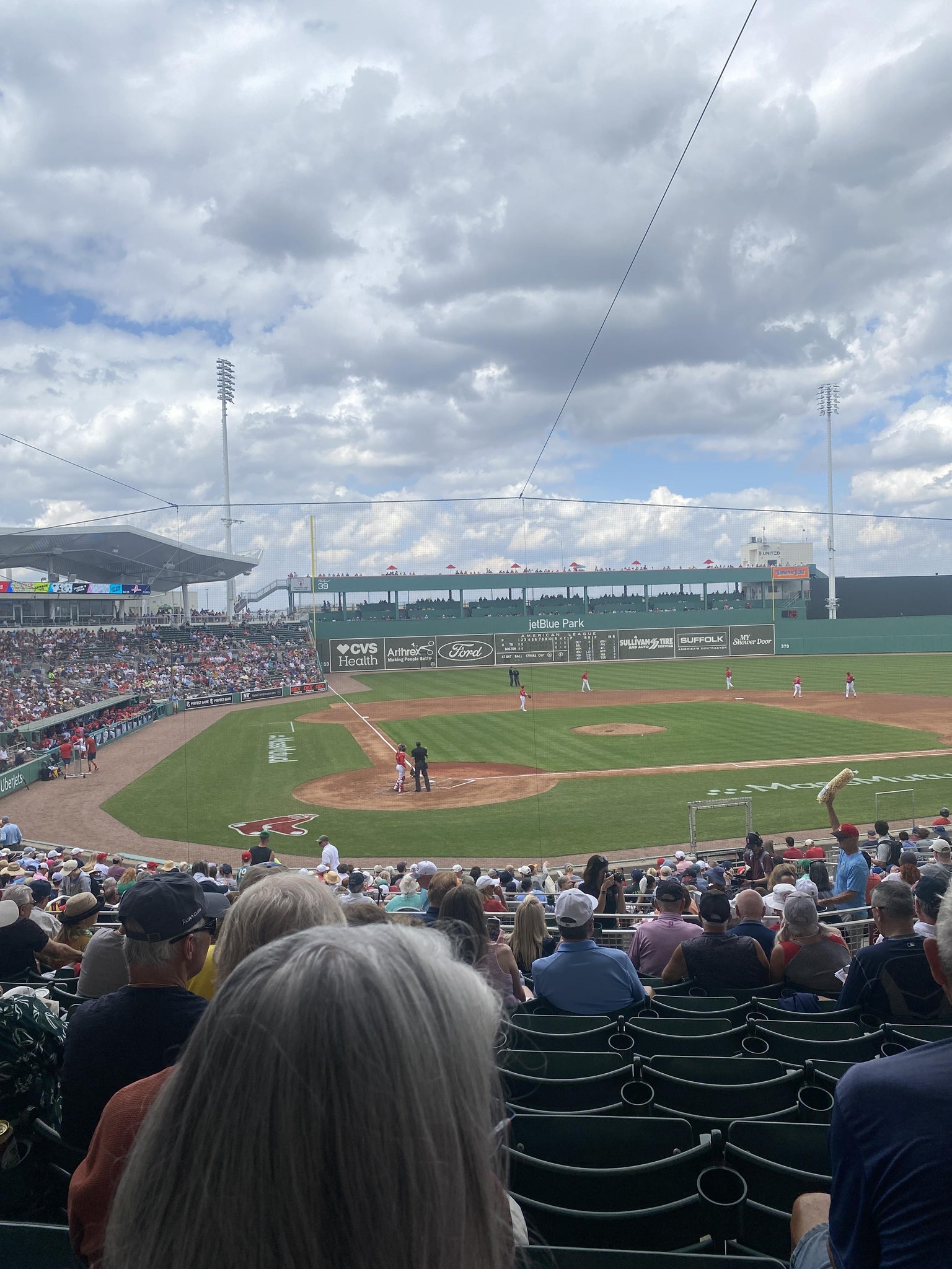 Real Fan View taken from Grandstand 203 at JetBlue Park by Franklin W