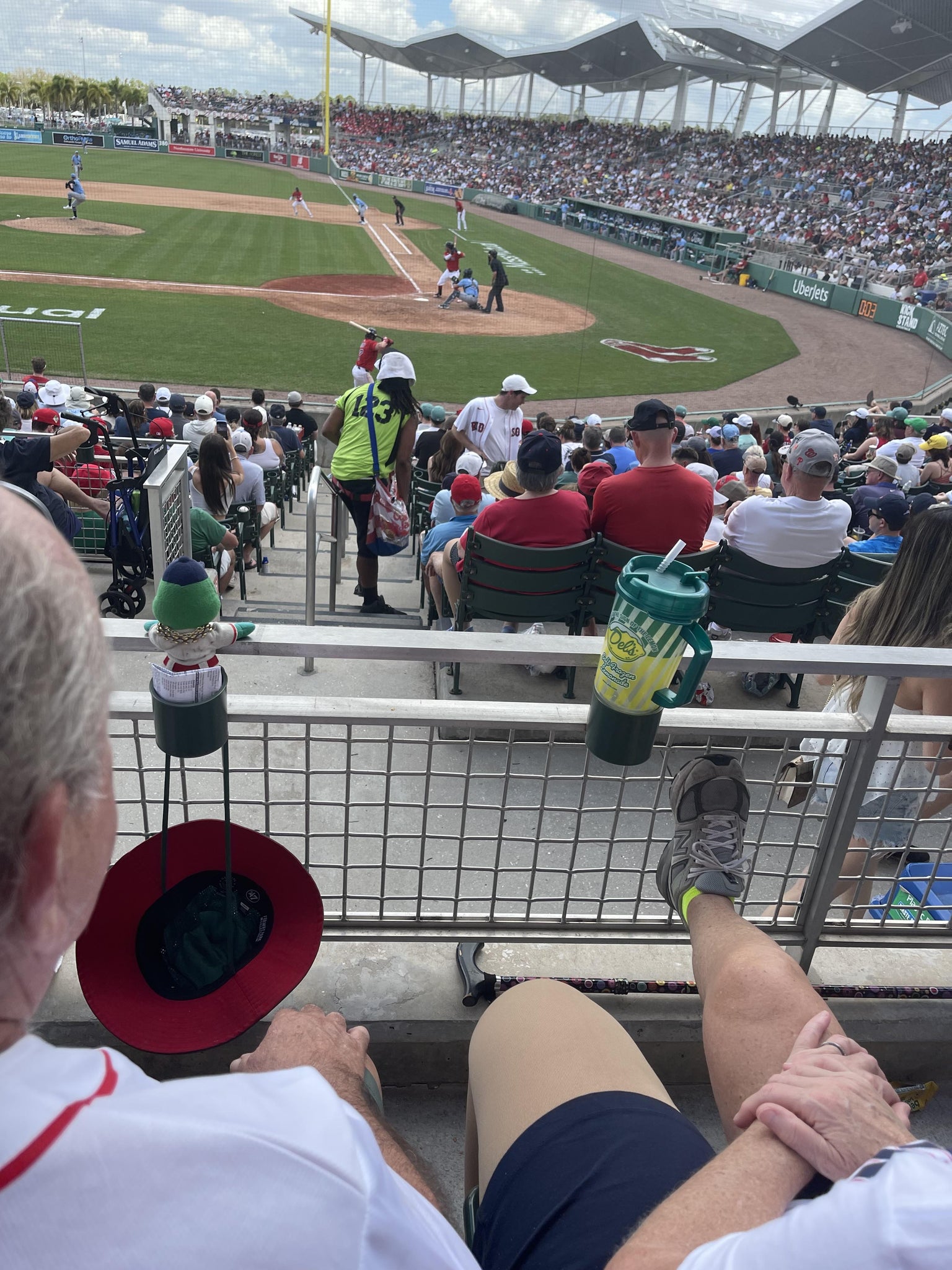 Real Fan View taken from Grandstand 206 at JetBlue Park by Branden F