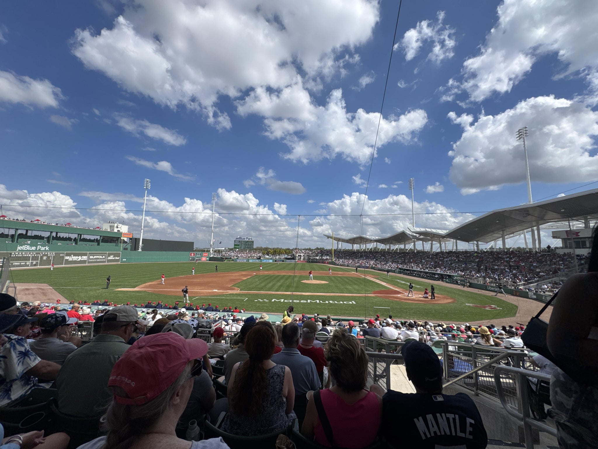 Real Fan View taken from Grandstand 208 at JetBlue Park by Lisa E