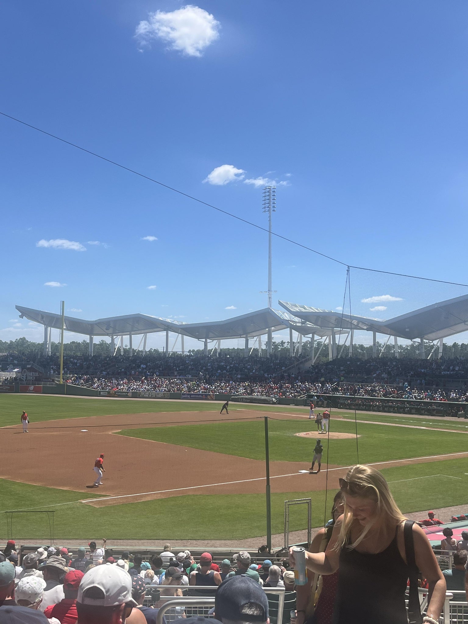 Real Fan View taken from Grandstand 216 at JetBlue Park by Anonymous User