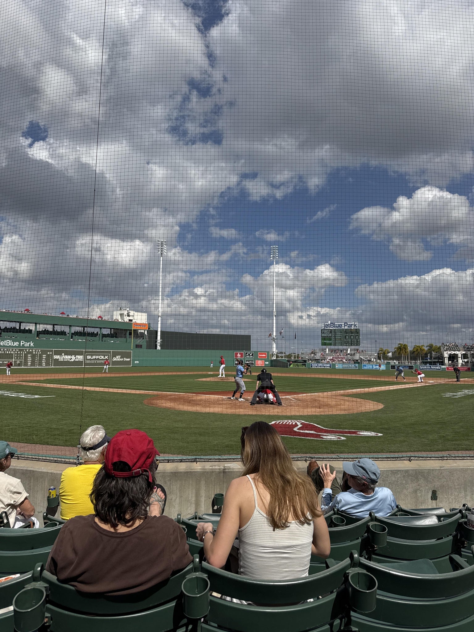 Real Fan View taken from Home Plate Box 102 at JetBlue Park by Juan V