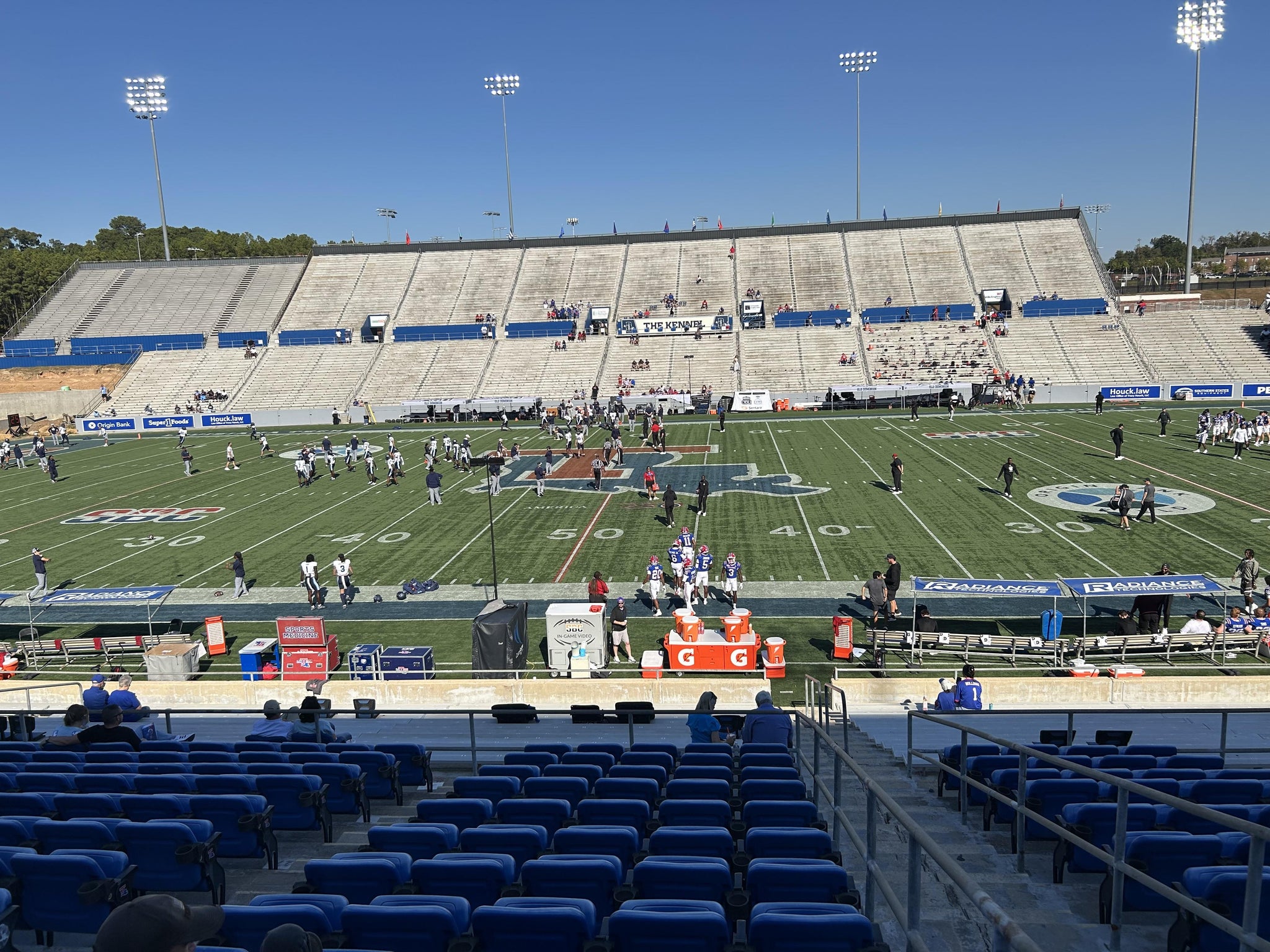 Real Fan View taken from Section W D at Joe Aillet Stadium by Justin G