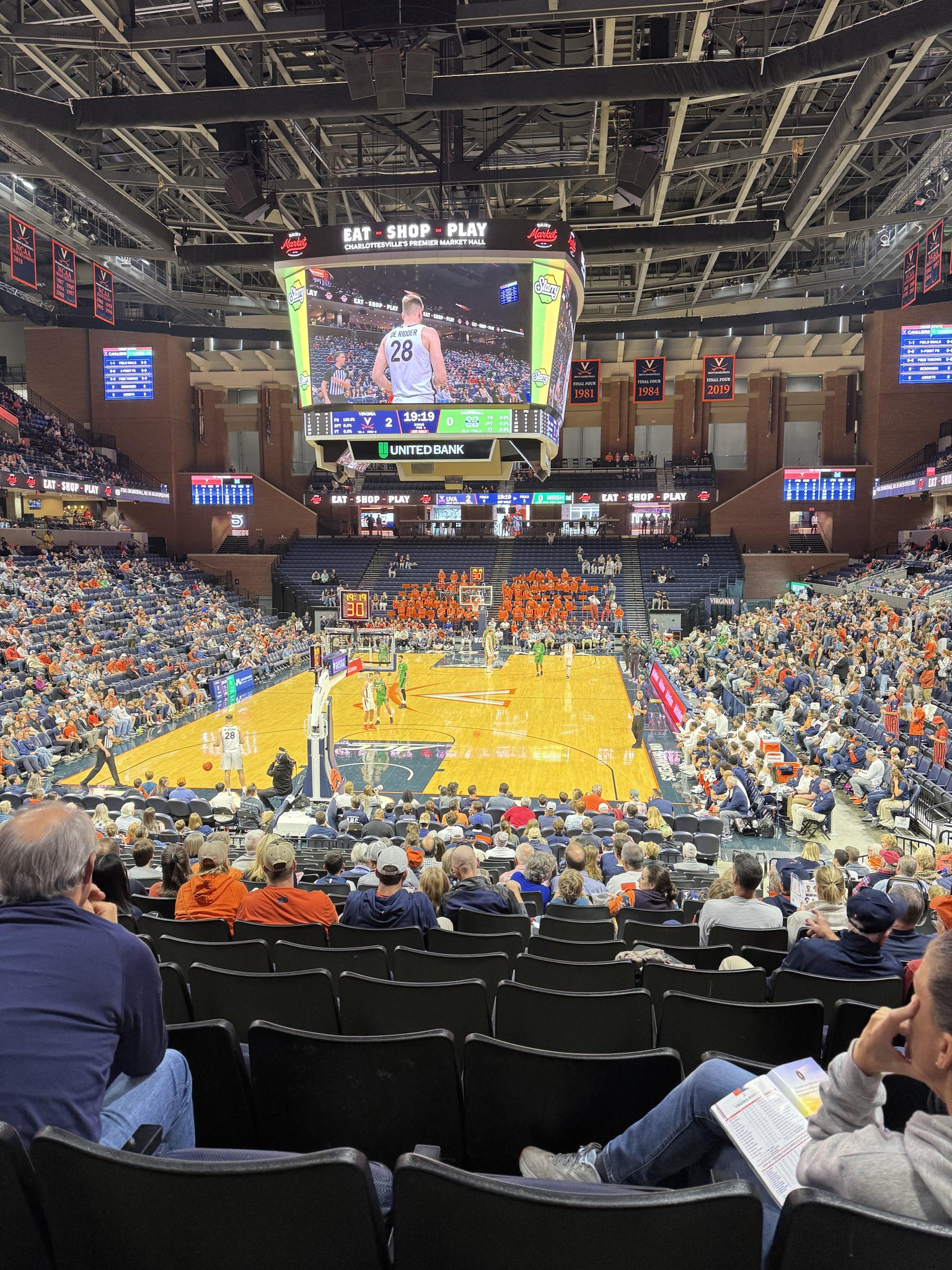 Real Fan View taken from Section 108 at John Paul Jones Arena by Douglas F
