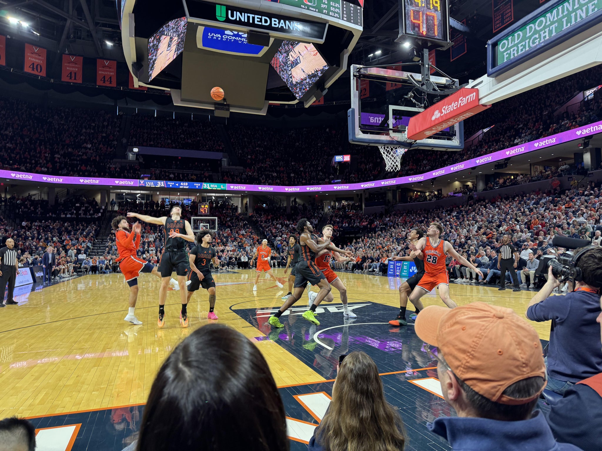 Real Fan View taken from Section 118 at John Paul Jones Arena by Douglas F