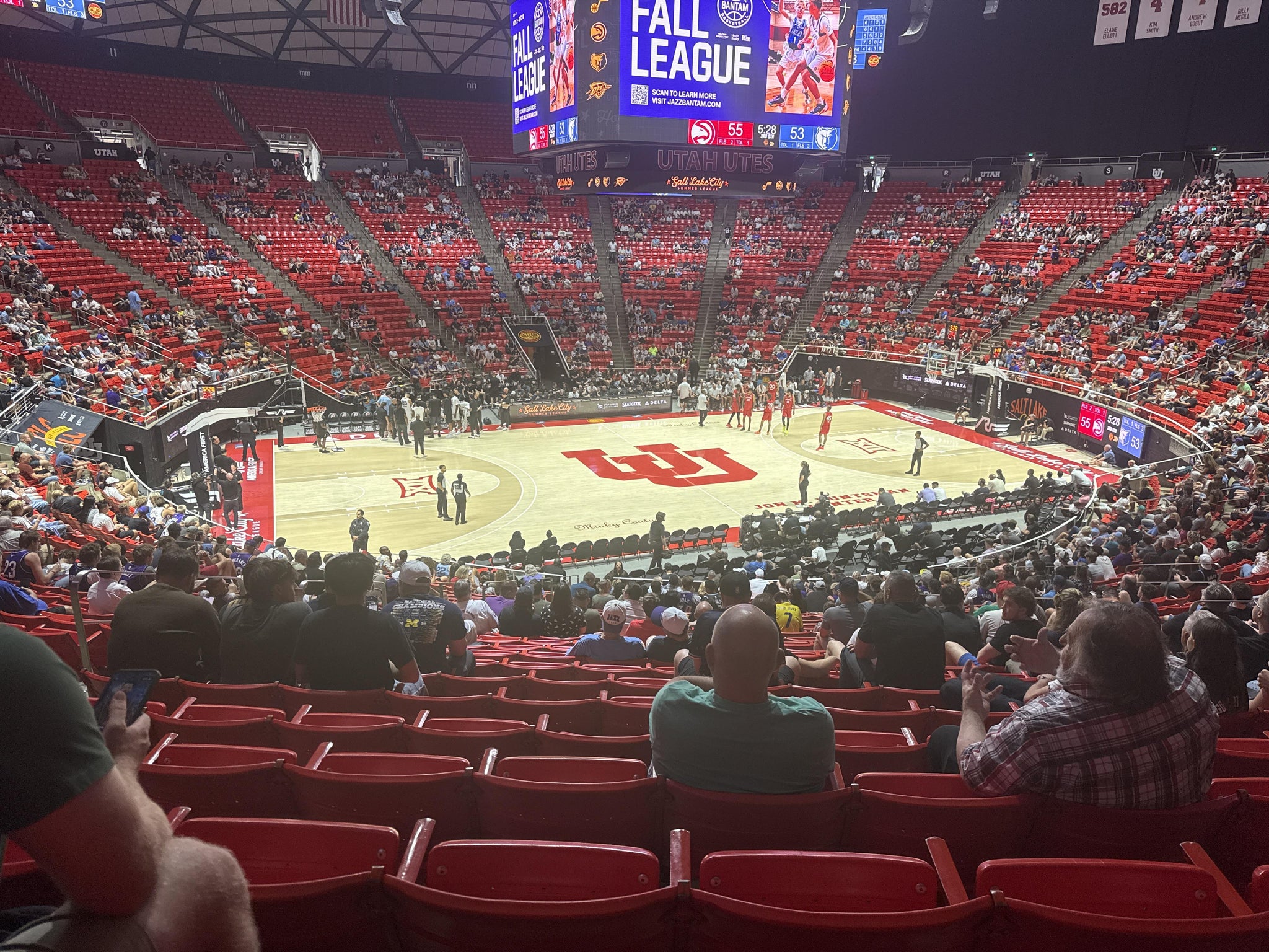 Real Fan View taken from Section B at Jon M. Huntsman Center by Christy E