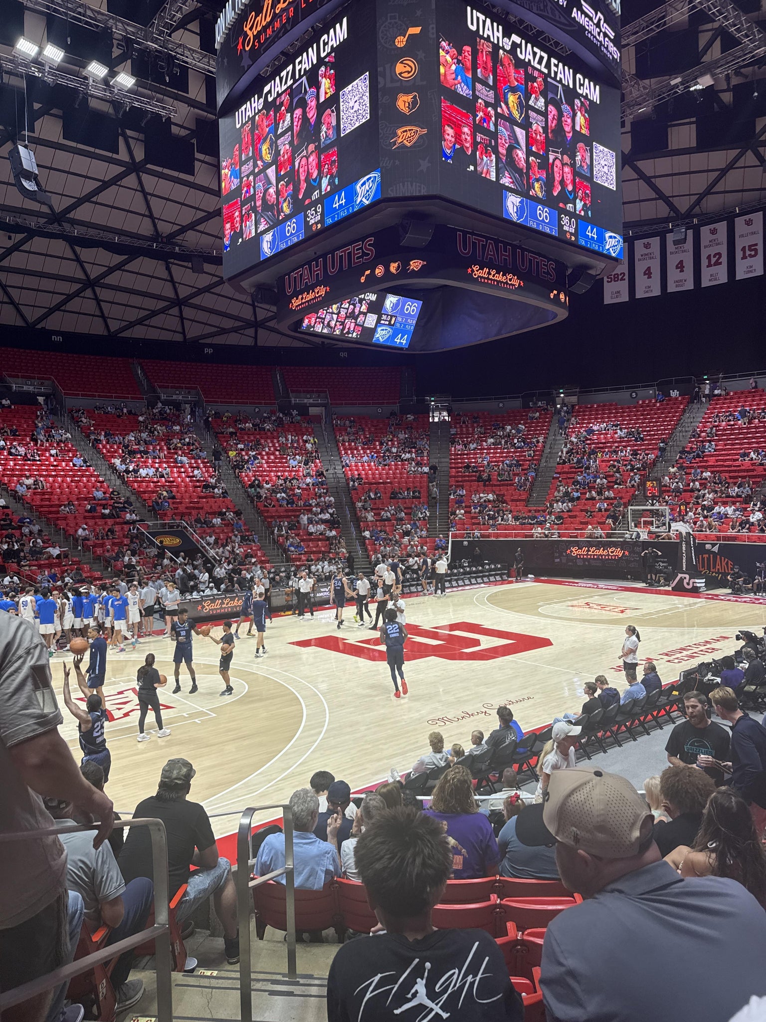 Real Fan View taken from Section C at Jon M. Huntsman Center by Blake C