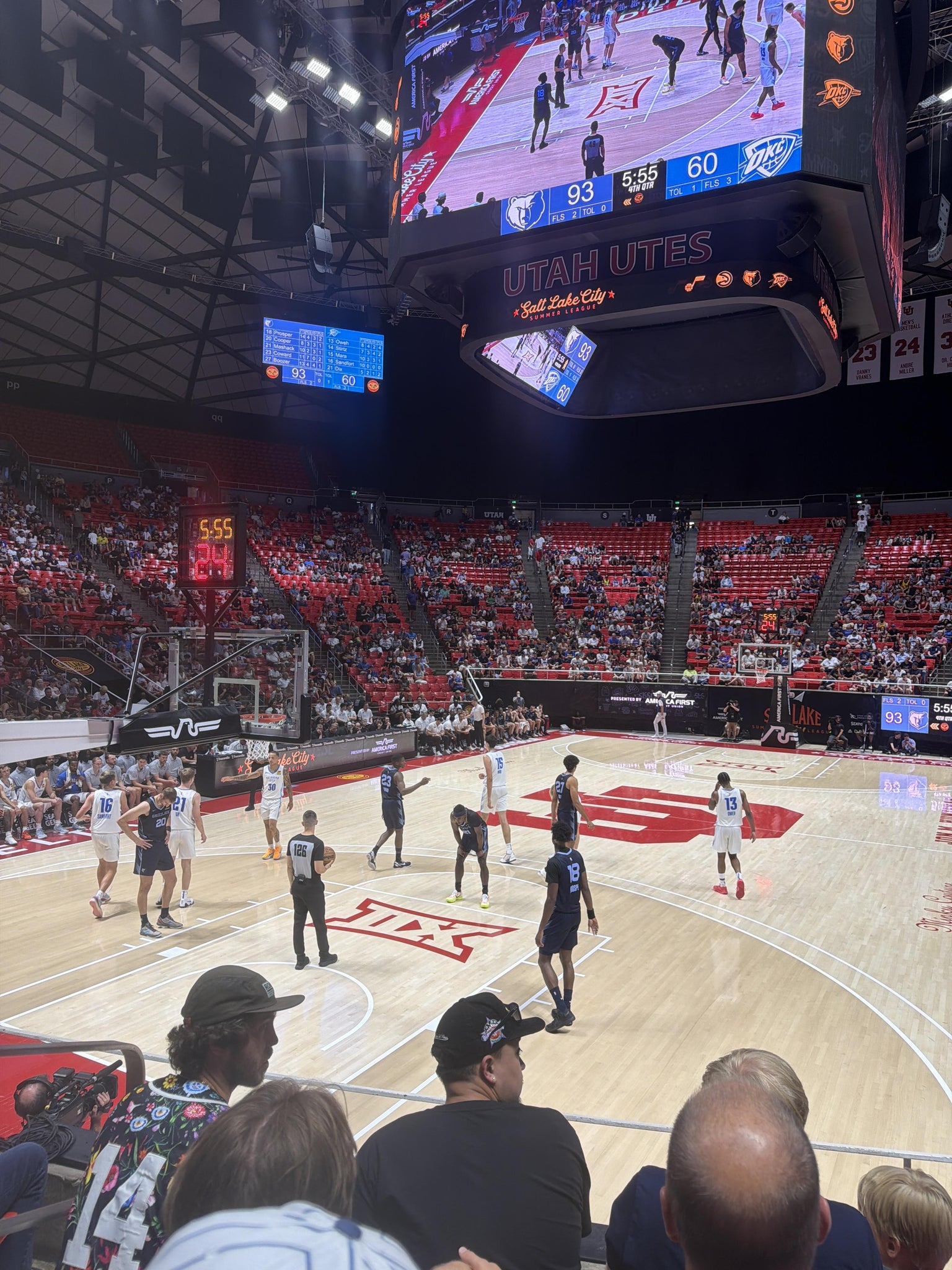 Real Fan View taken from Section E at Jon M. Huntsman Center by Shara B