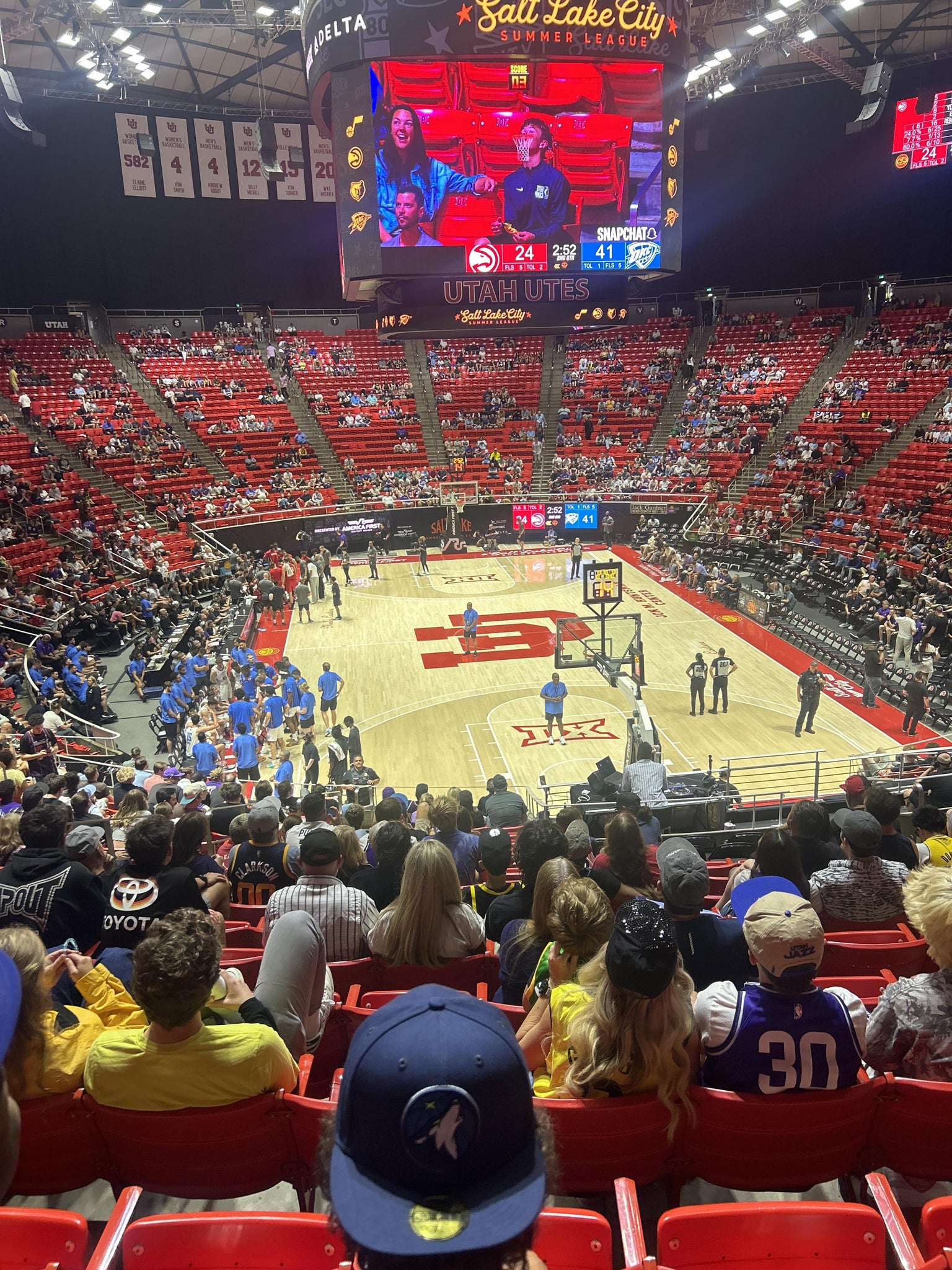 Real Fan View taken from Section G at Jon M. Huntsman Center by Sam K