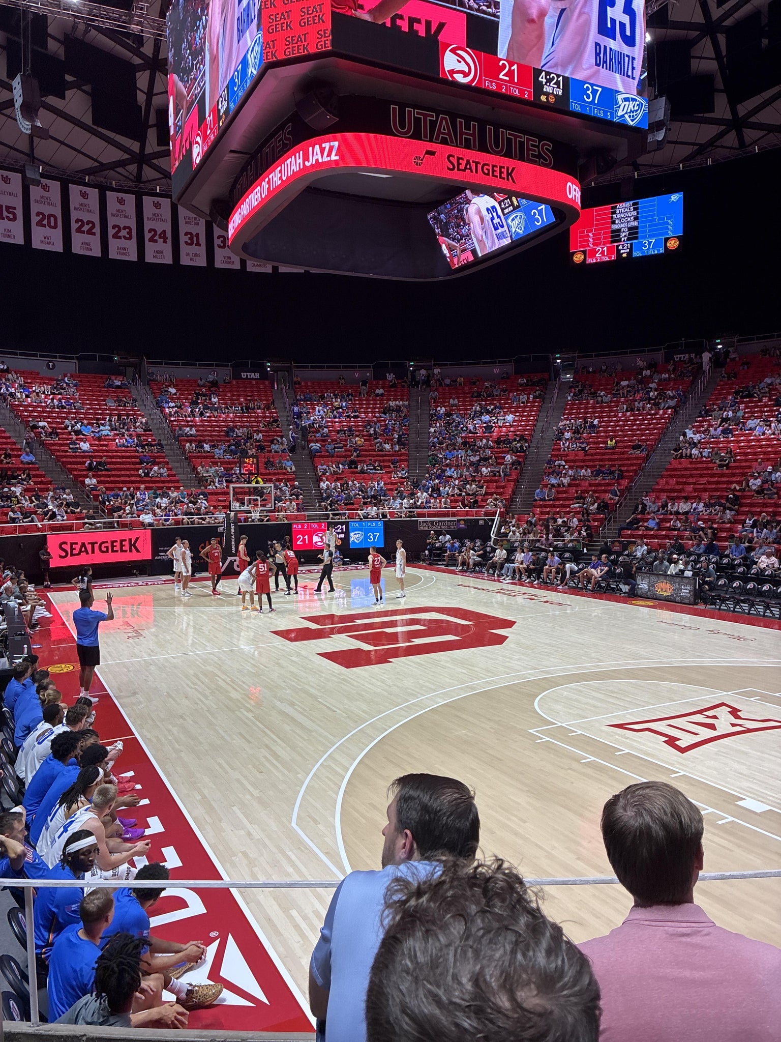 Real Fan View taken from Section H at Jon M. Huntsman Center by Cesar M