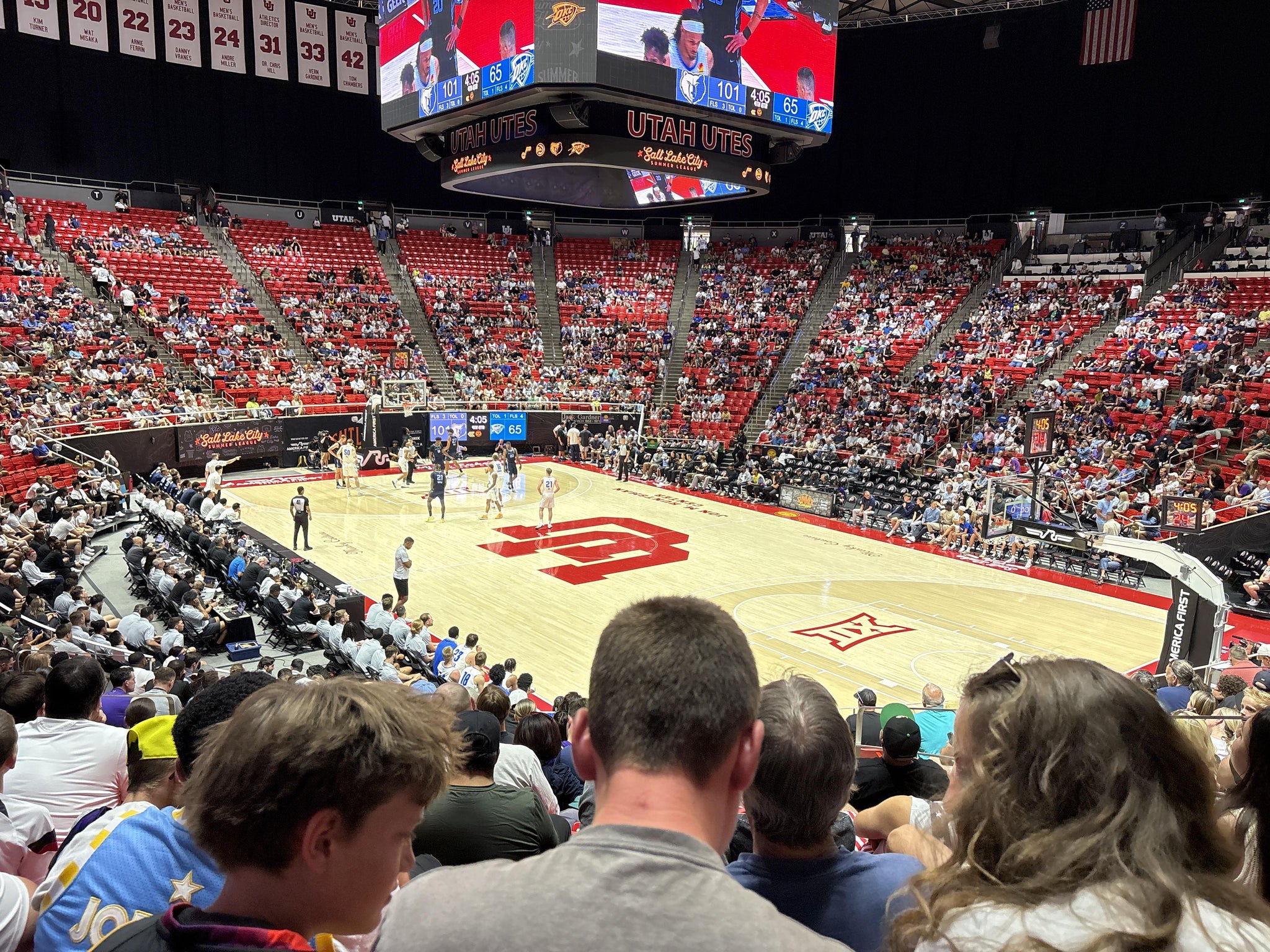 Real Fan View taken from Section J at Jon M. Huntsman Center by Bryan P