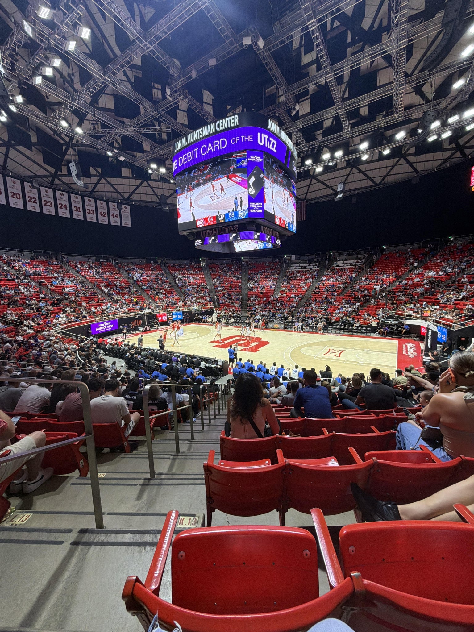 Real Fan View taken from Section K at Jon M. Huntsman Center by Billie C