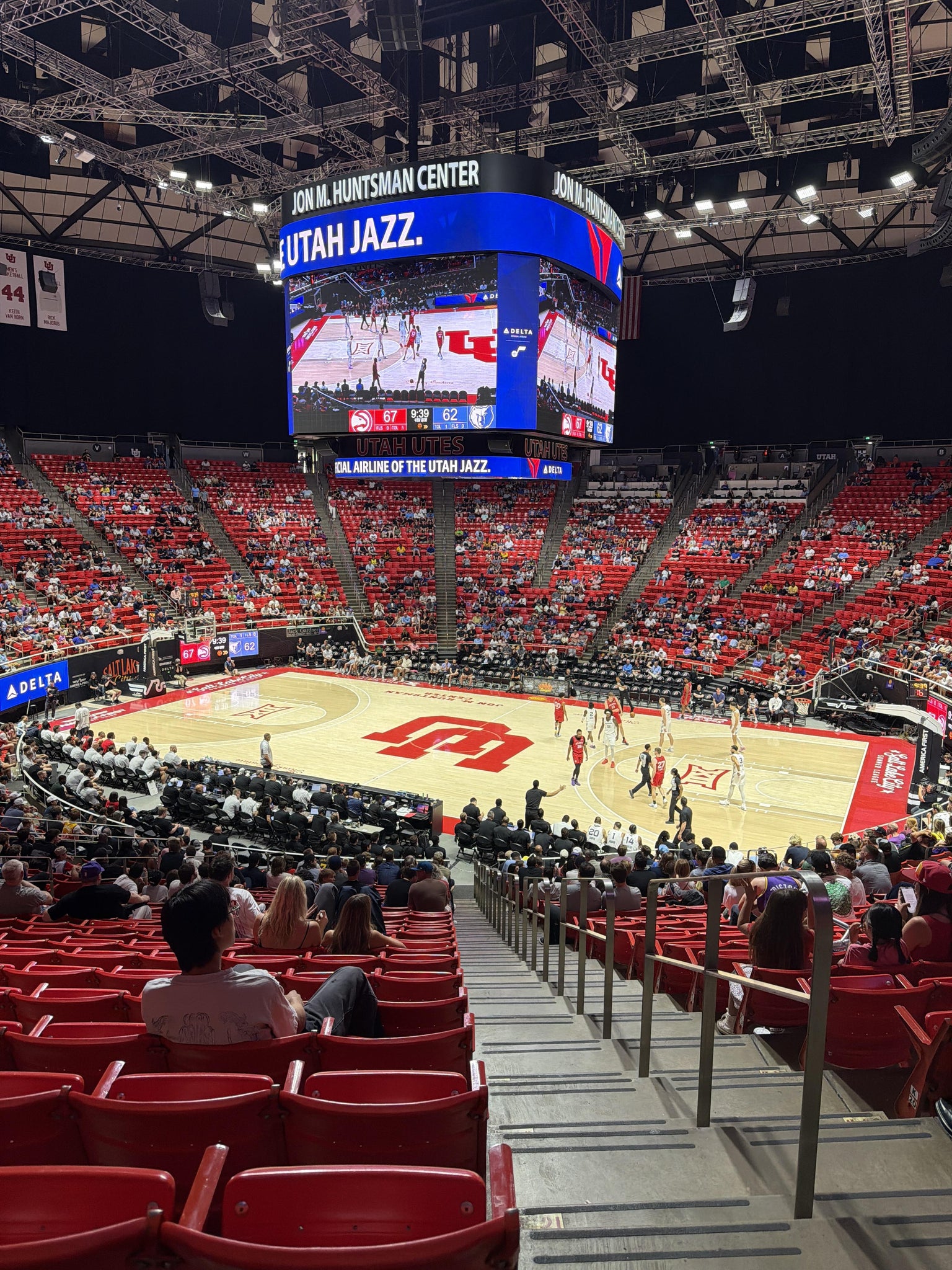 Real Fan View taken from Section L at Jon M. Huntsman Center by Steven S