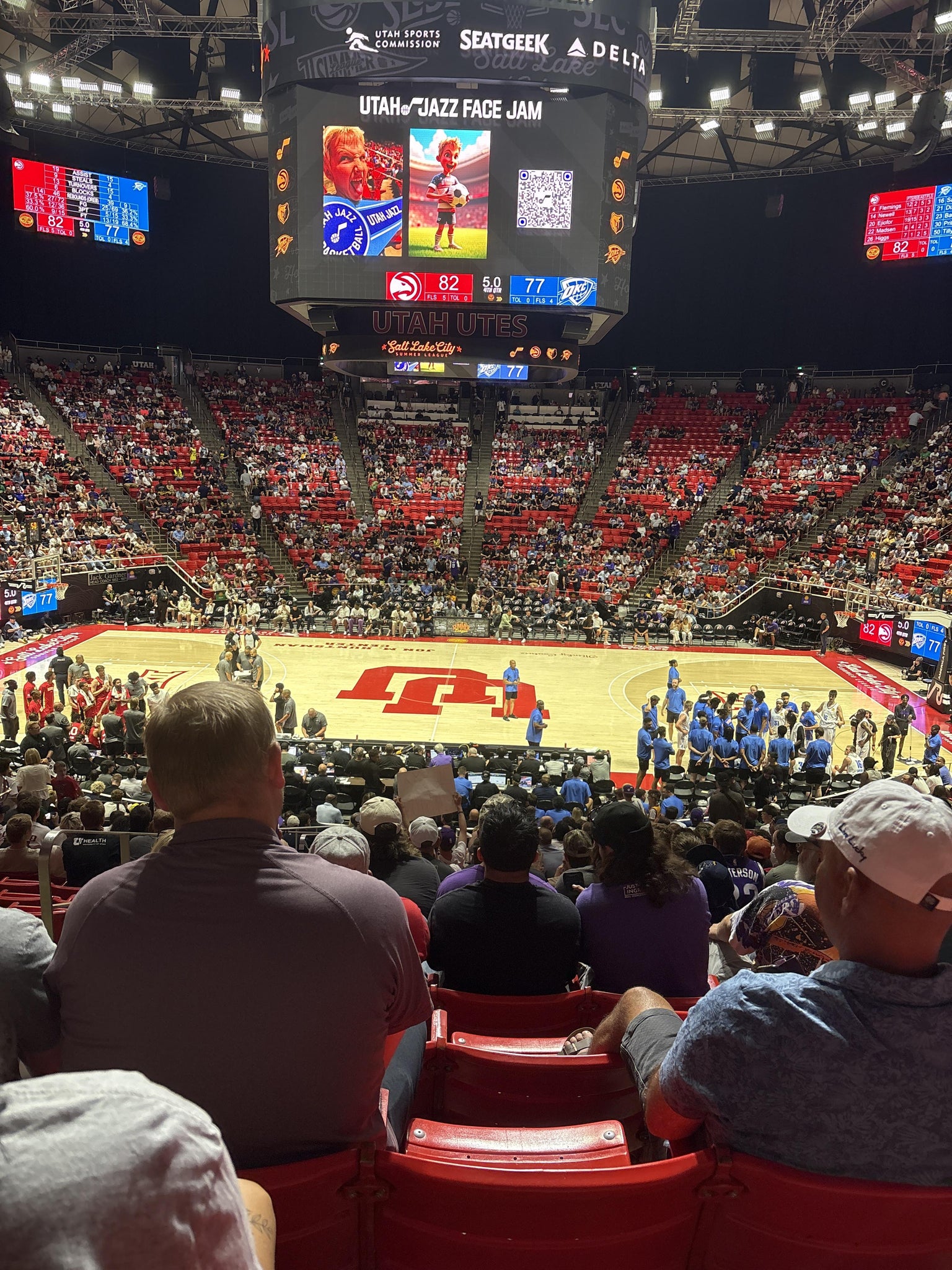 Real Fan View taken from Section M at Jon M. Huntsman Center by Jacob A