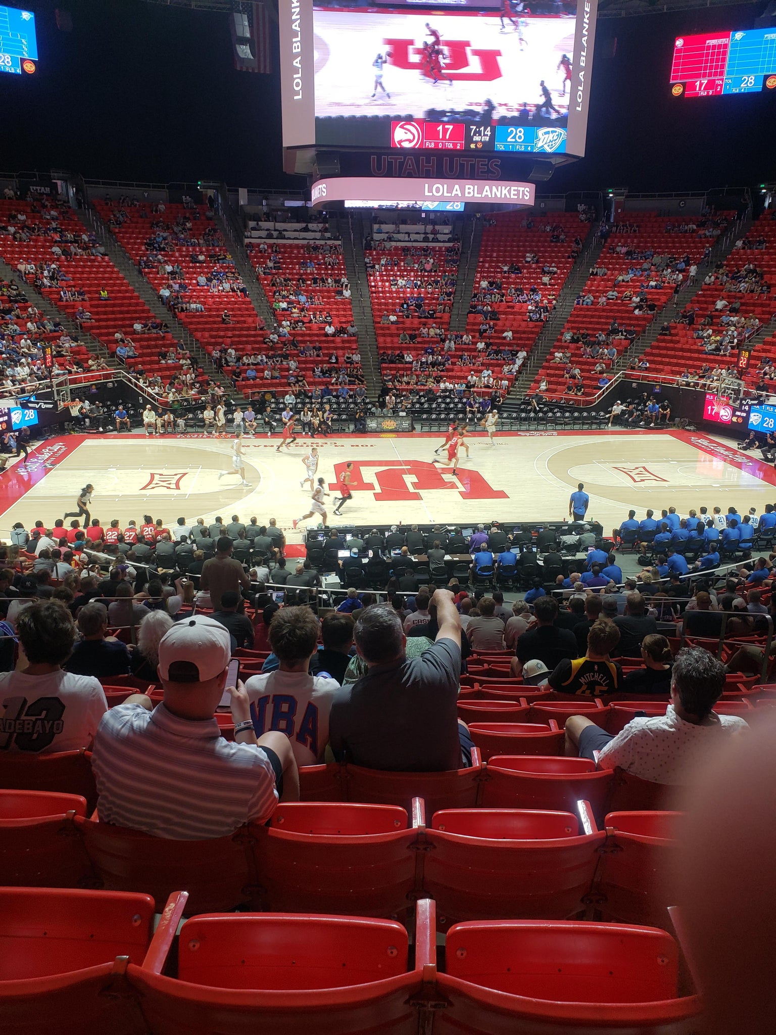 Real Fan View taken from Section N at Jon M. Huntsman Center by Sean S