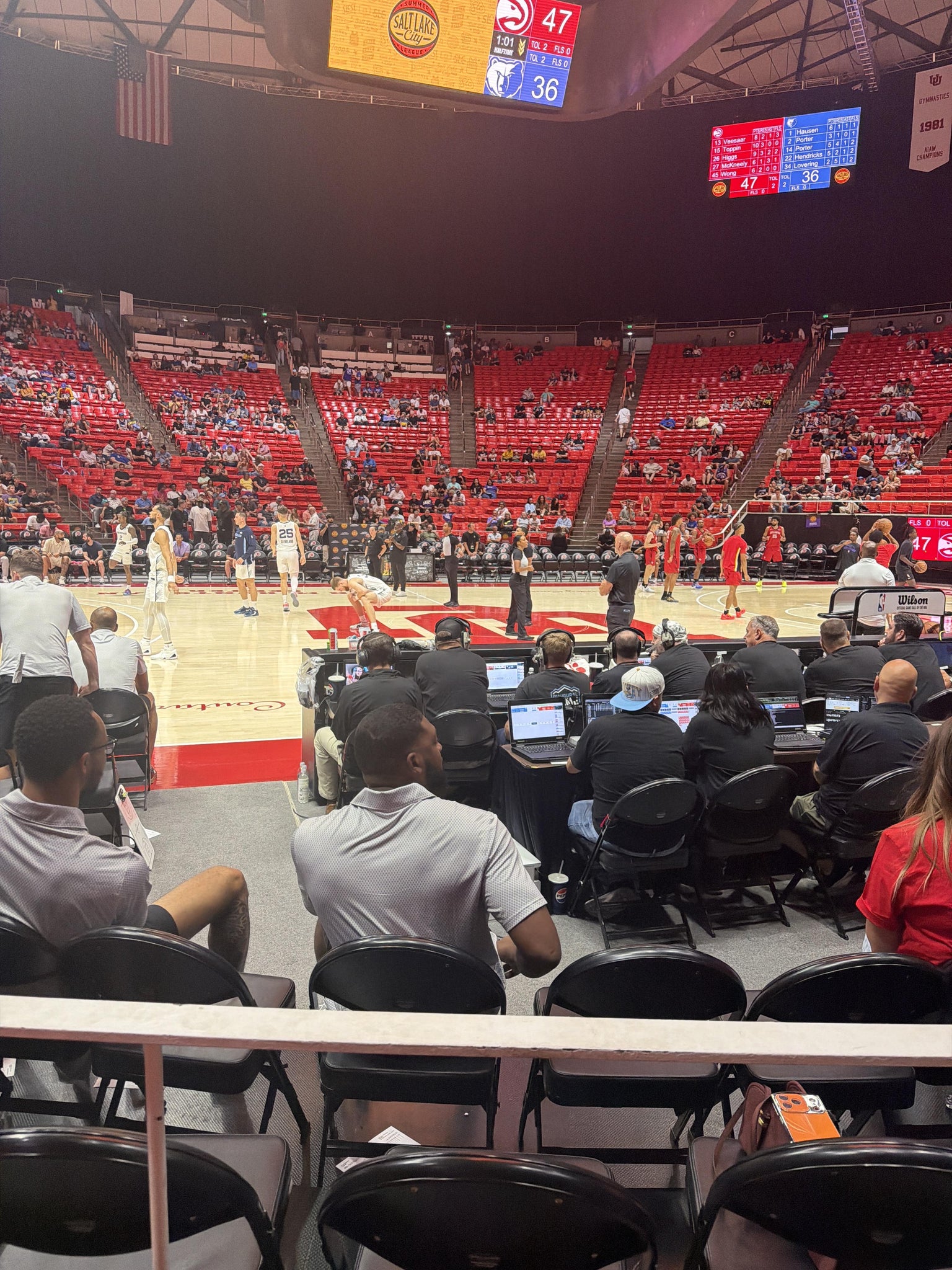 Real Fan View taken from Section P at Jon M. Huntsman Center by Jeff M