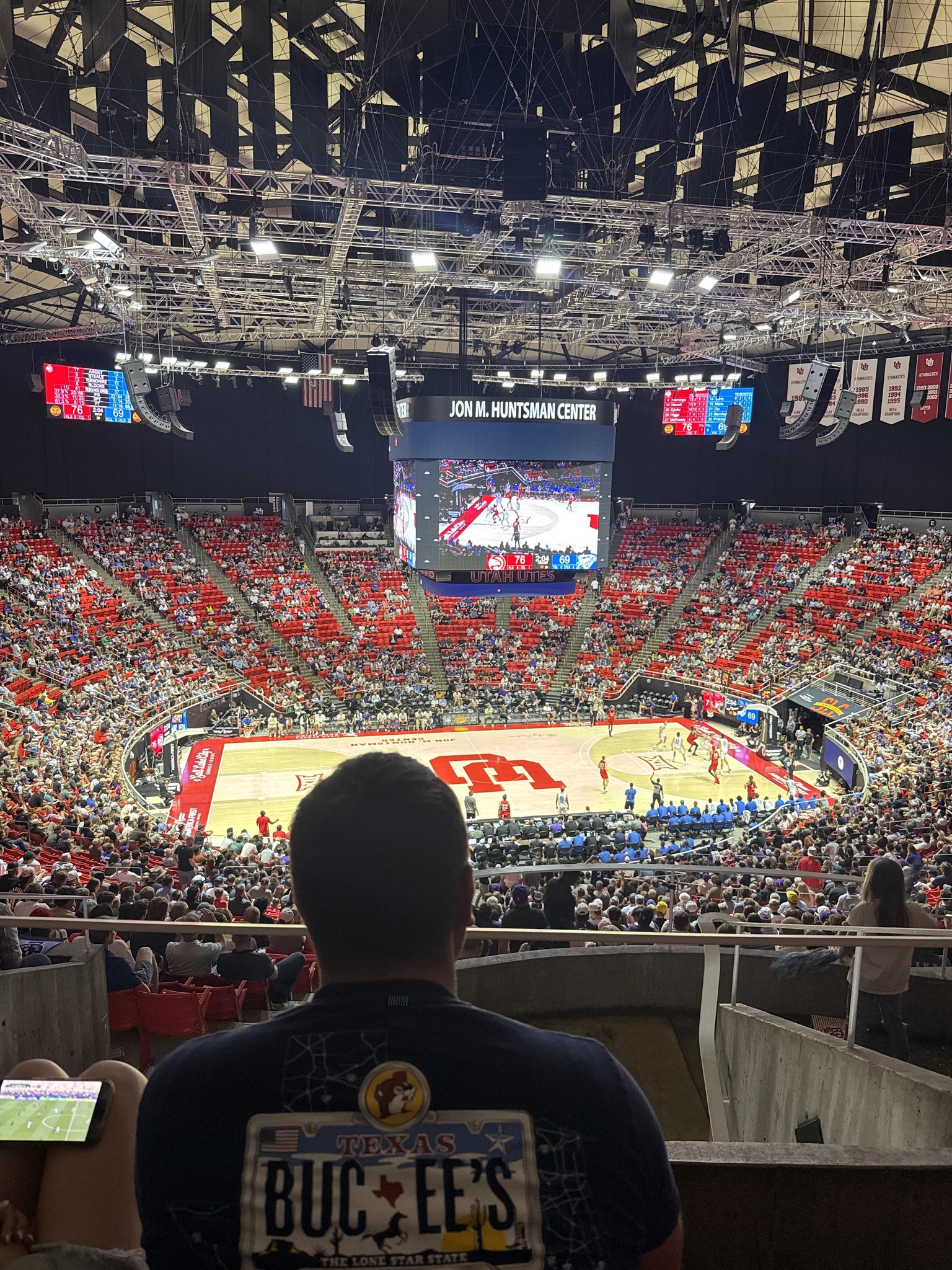 Real Fan View taken from Section PP at Jon M. Huntsman Center by Ioana G